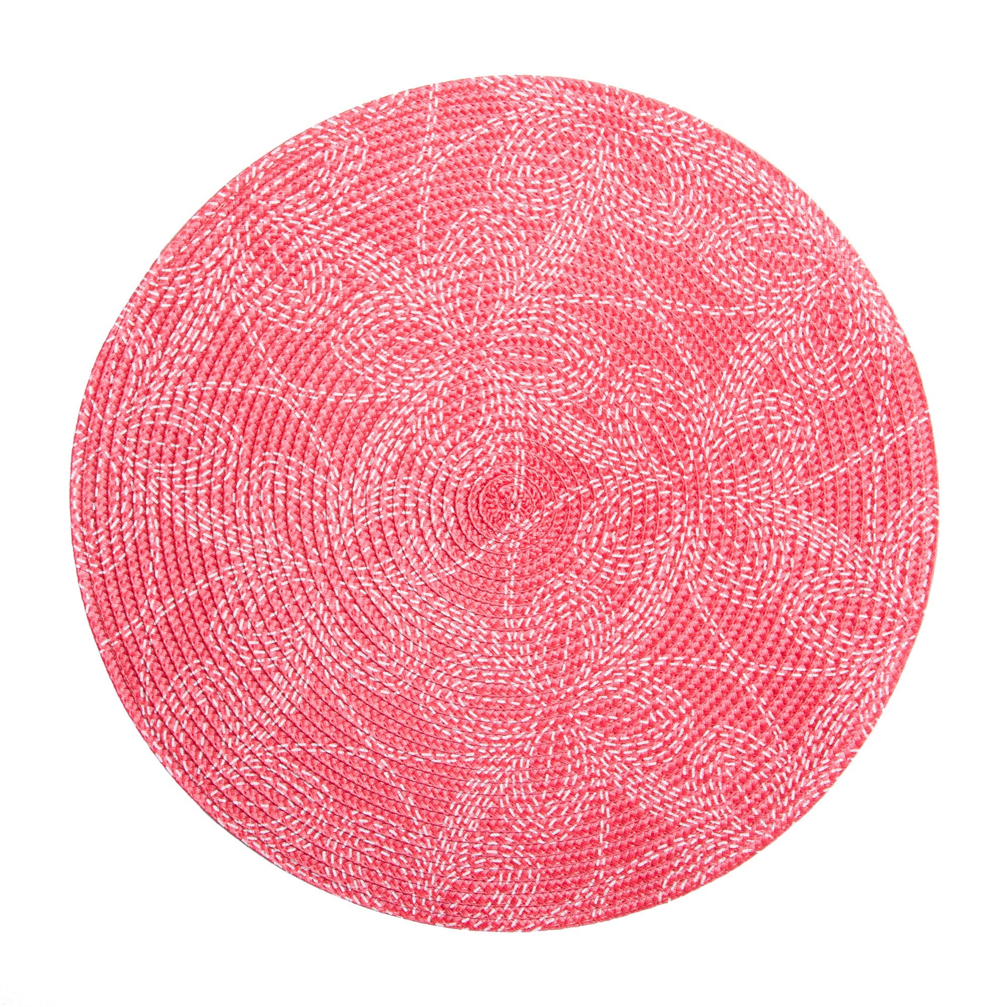 Printed Round Placemat Pink 100% Polypropylene 15in dia.  38cm dia.