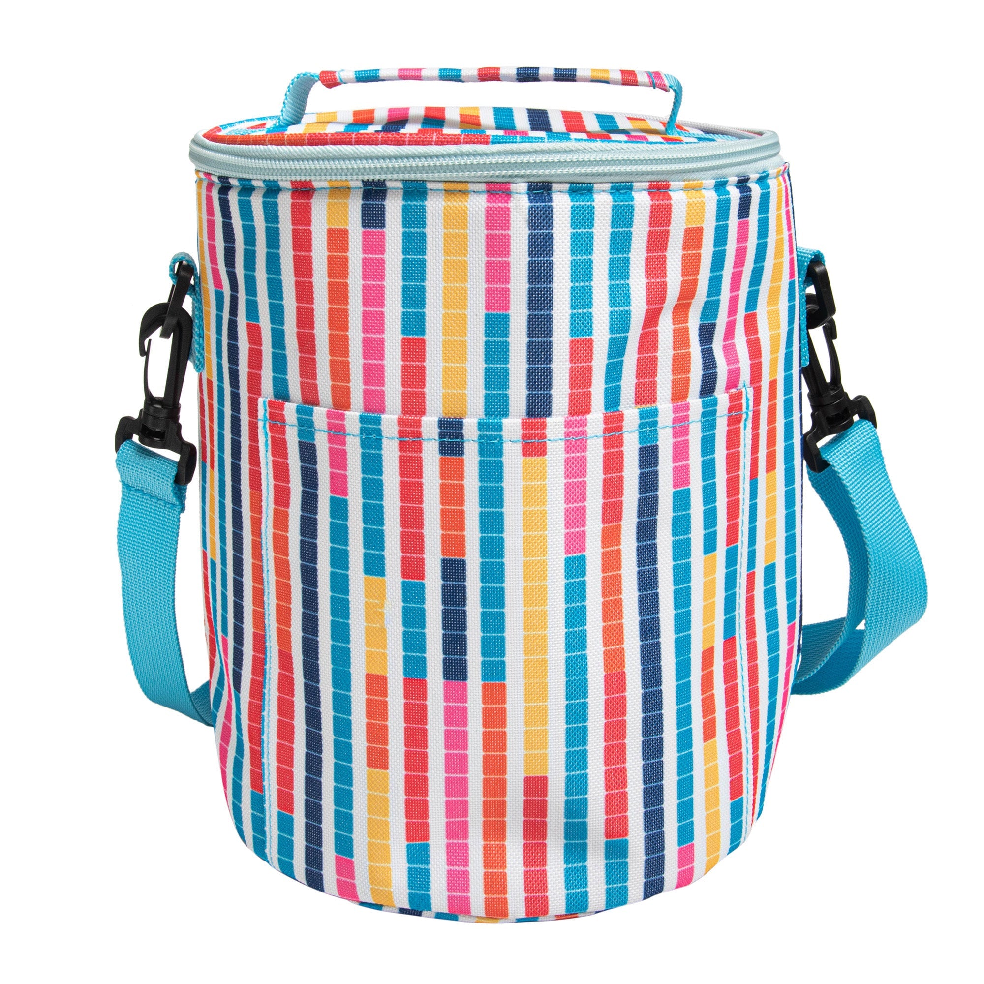 Insulated Beach Bag Tile Print  Outside: 100% Polyester  Lining Aluminium Pvc 6.7x9.5in  17x24cm