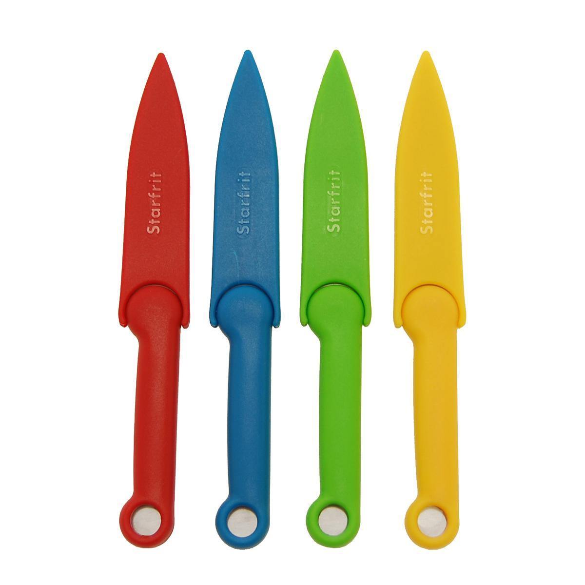Starfrit Paring Knives Set With Covers 4Pk - Dollar Max Depot