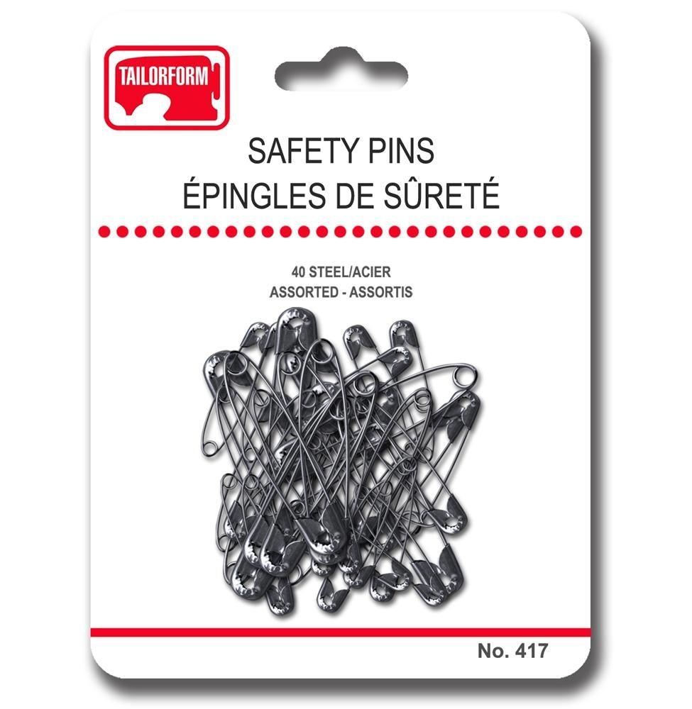 Steel Safety Pins - Dollar Max Depot