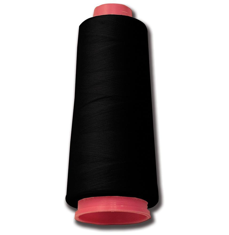 Polyester Serger Thread 1500M Black - Dollar Max Depot