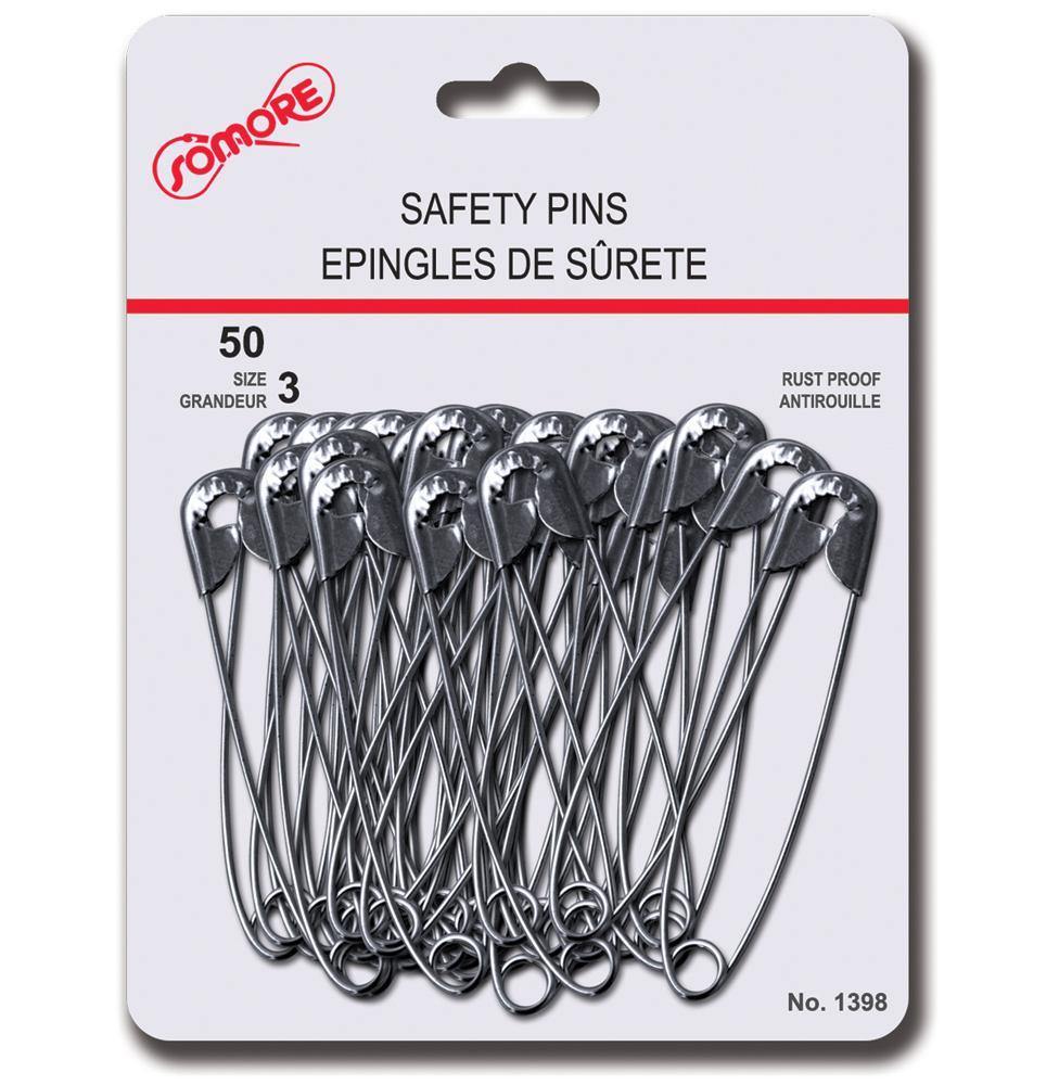 Safety Pins - 50Pcs - Dollar Max Depot
