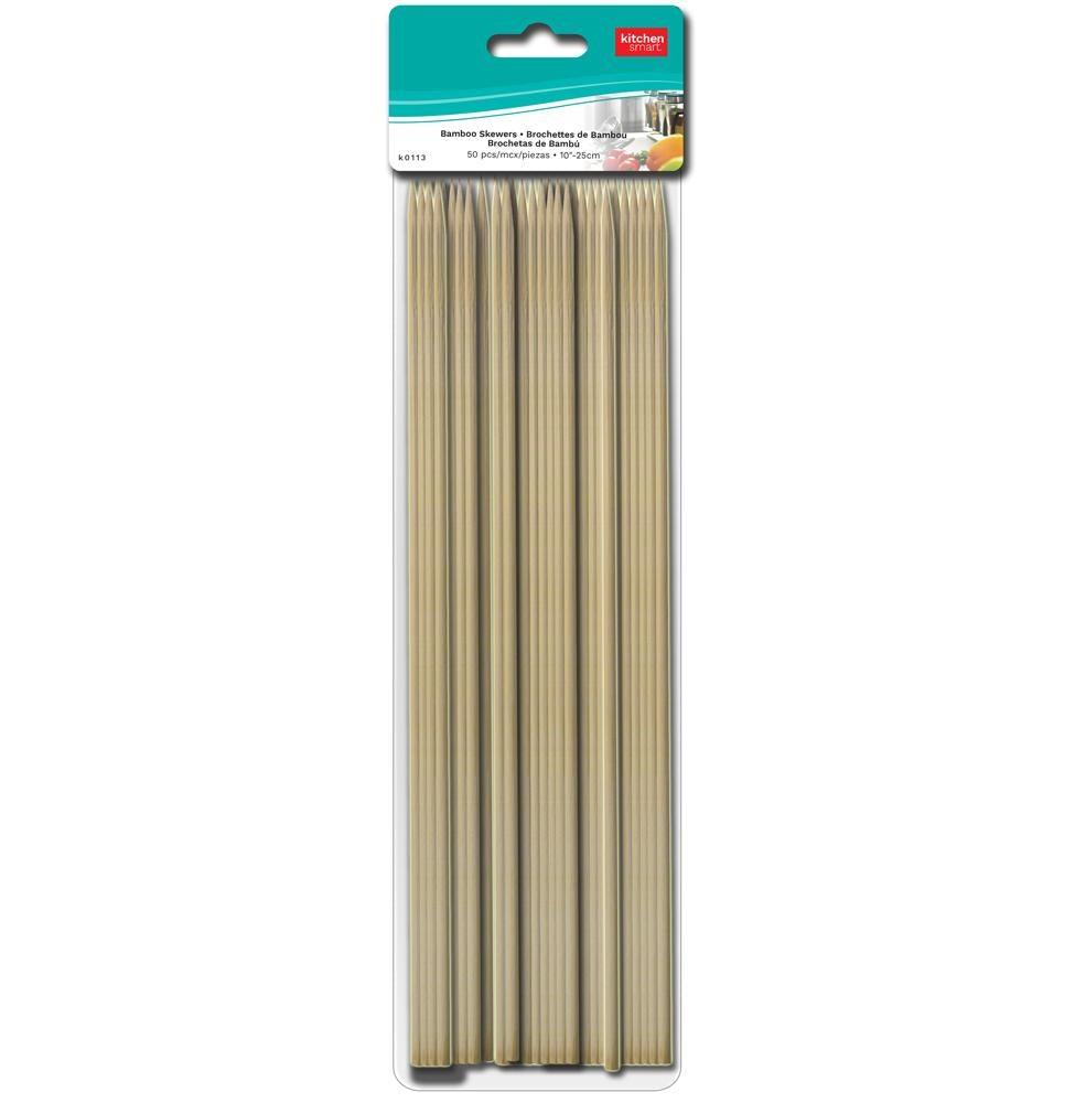 Bamboo Skewers - 50, 10" - Dollar Max Depot