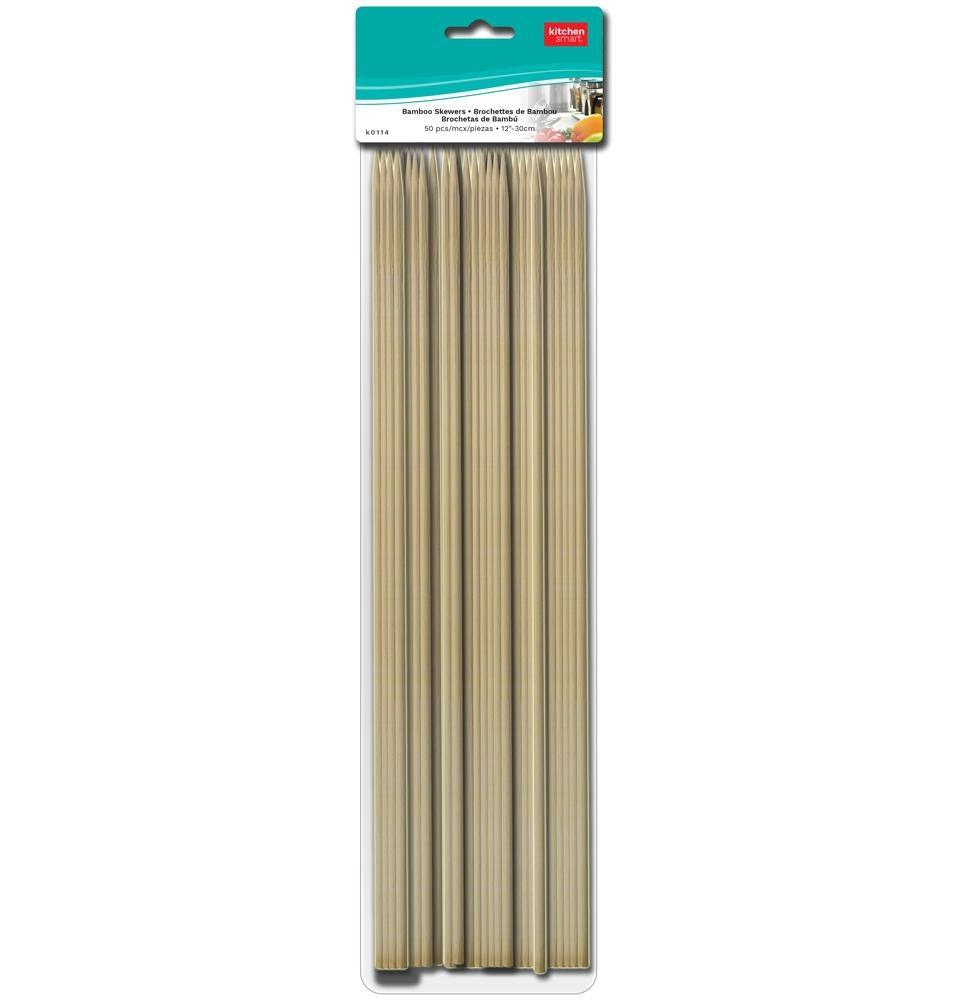 Bamboo Skewers - 50, 12" - Dollar Max Depot