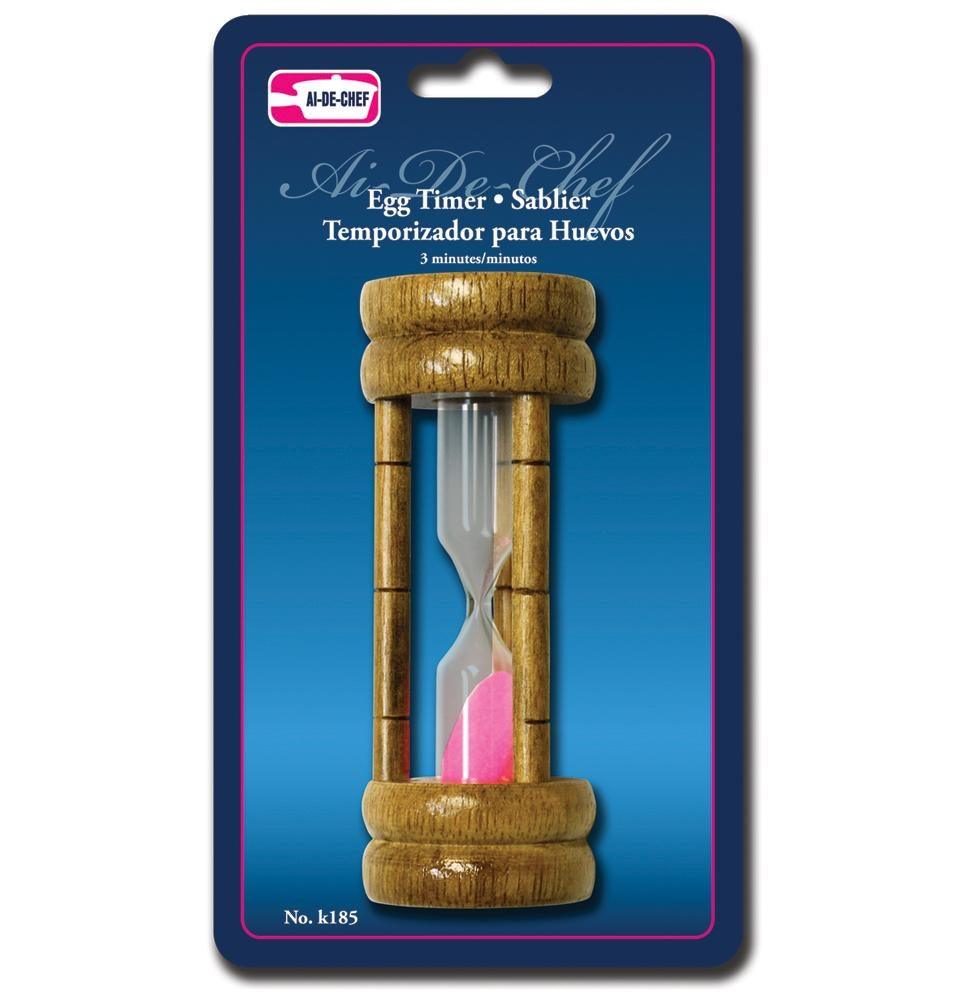 Egg Timer - 3 Minutes, Wood - Dollar Max Depot