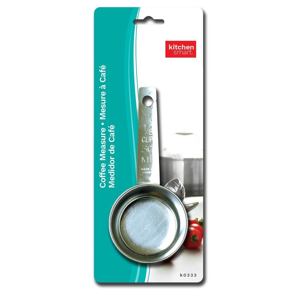 Coffee Measure - 1/8 Cup Stainless Steel - Dollar Max Depot