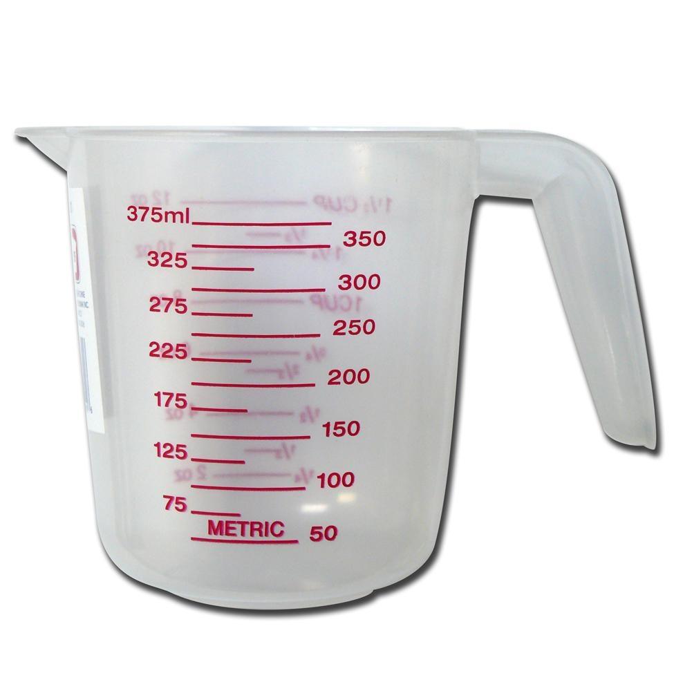 Measuring Cup - Plastic 375 Ml/1.5 Cup - Dollar Max Depot