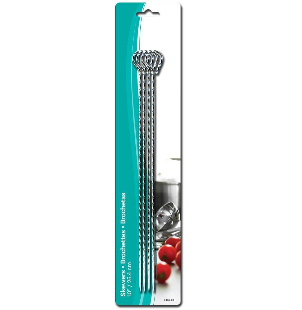Skewers - 4, 10" - Dollar Max Depot