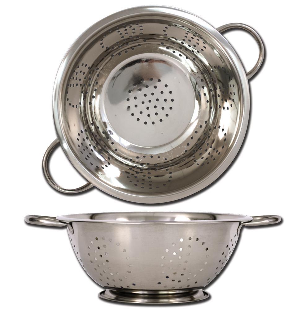 Colander - 9-1/2"/24Cm Stainless Steel - Dollar Max Depot