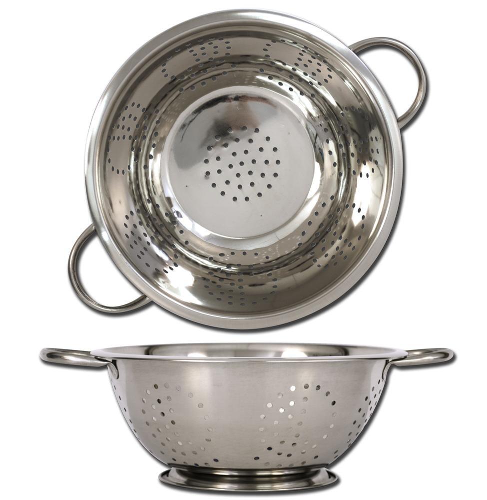 Colander - 11"/28Cm Stainless Steel - Dollar Max Depot