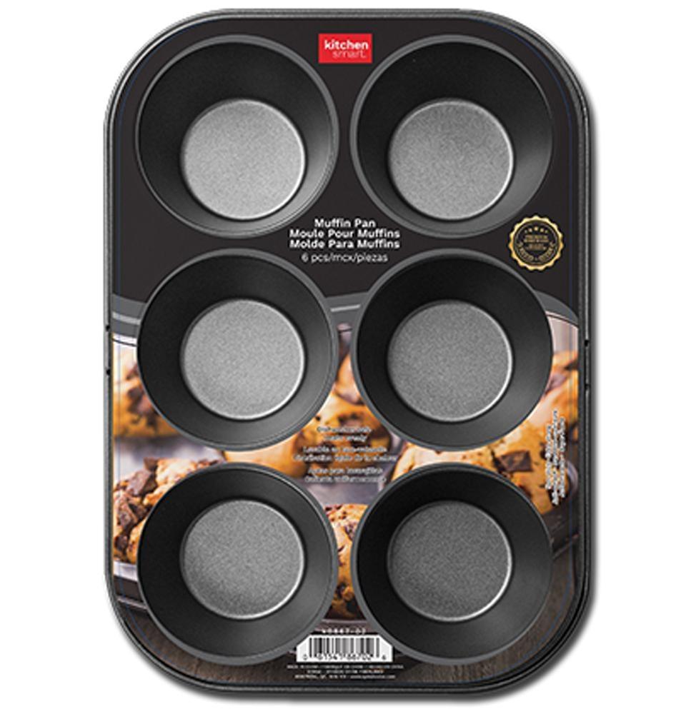 Muffin Pan - 6 Cups Large - Dollar Max Depot