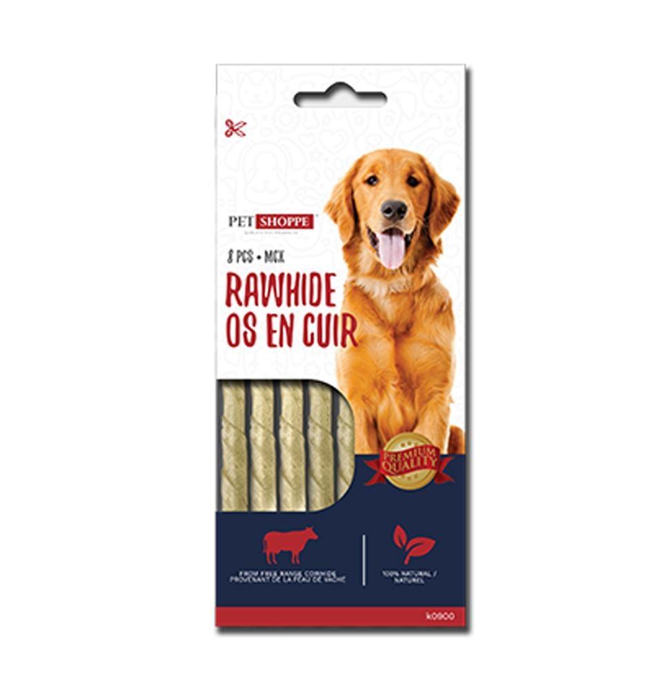 Rawhide Chew Sticks - 8 - Dollar Max Depot