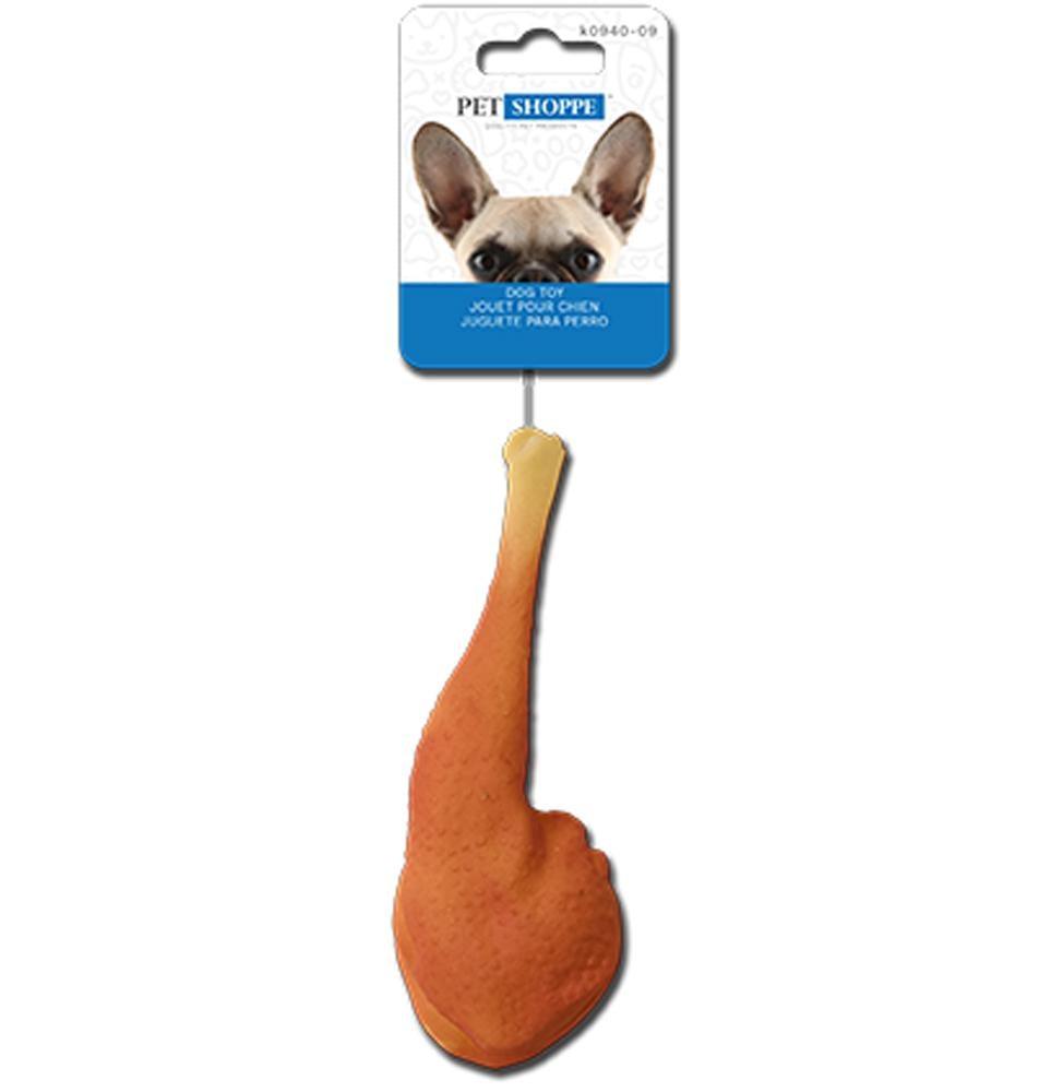 Squeaky Dog Toy - Small Chicken Leg - Dollar Max Depot