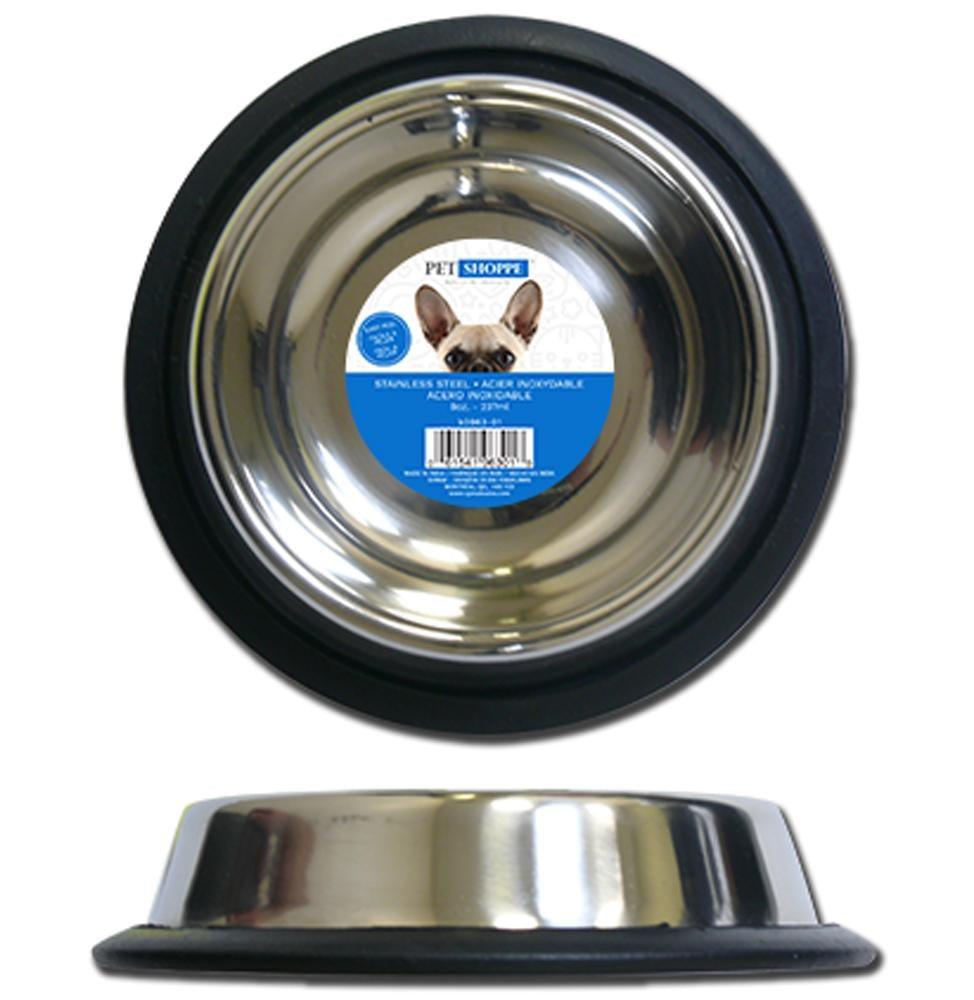 Pet Bowl - 8Oz/237Ml Stainless Steel - Dollar Max Depot