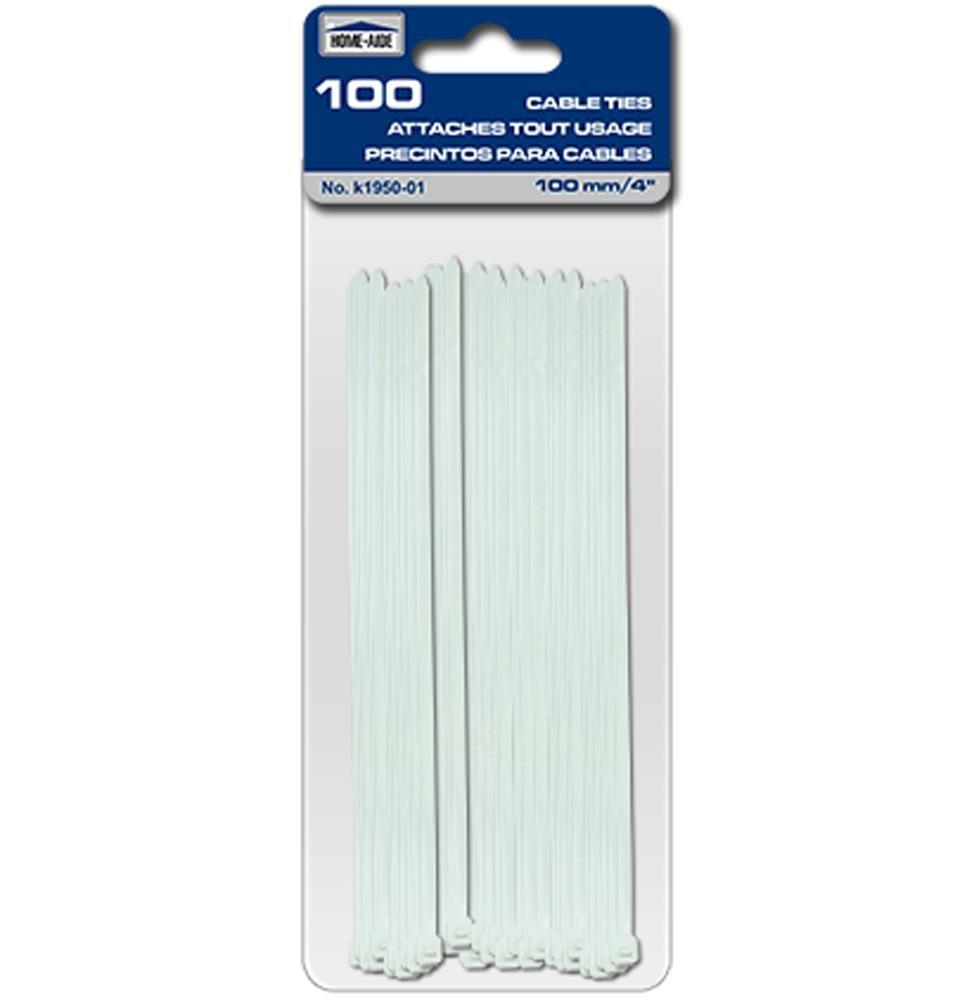 Cable Ties - 100Mm/4" 100Pcs - Dollar Max Depot