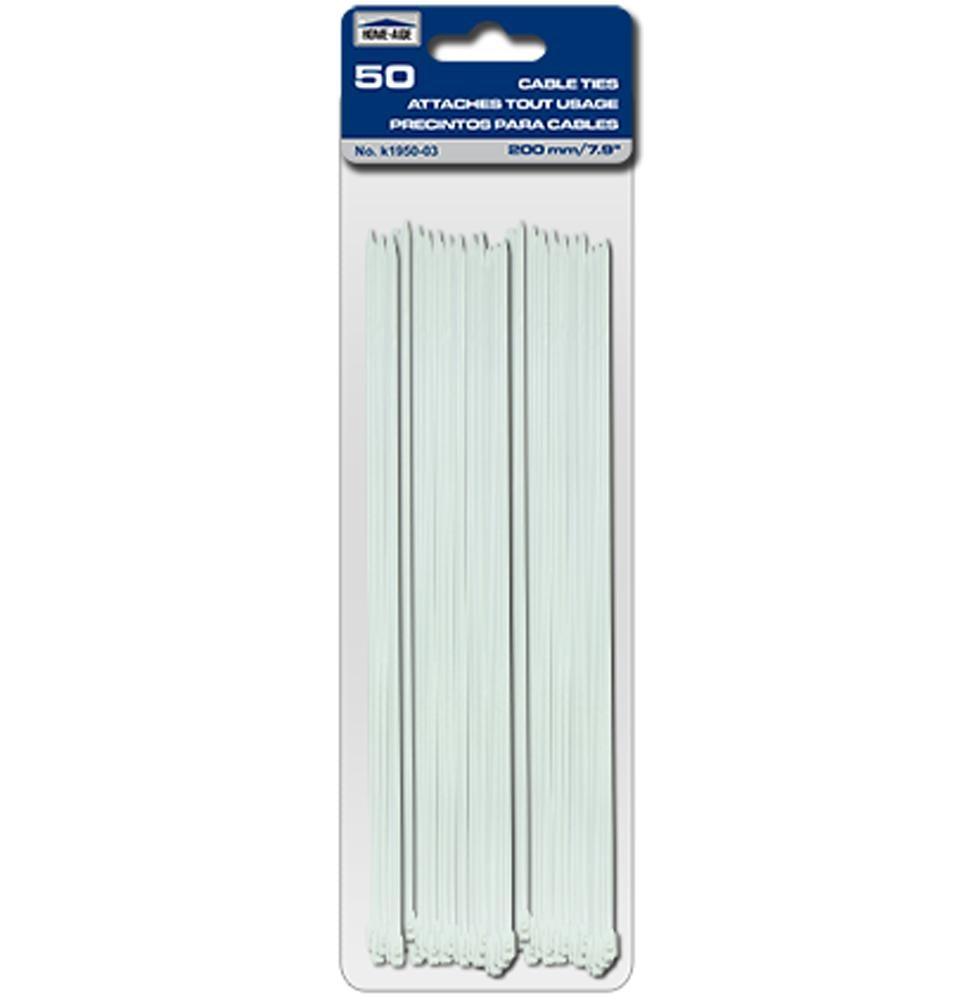 Cable Ties - 200Mm/7.9" 50Pcs - Dollar Max Depot