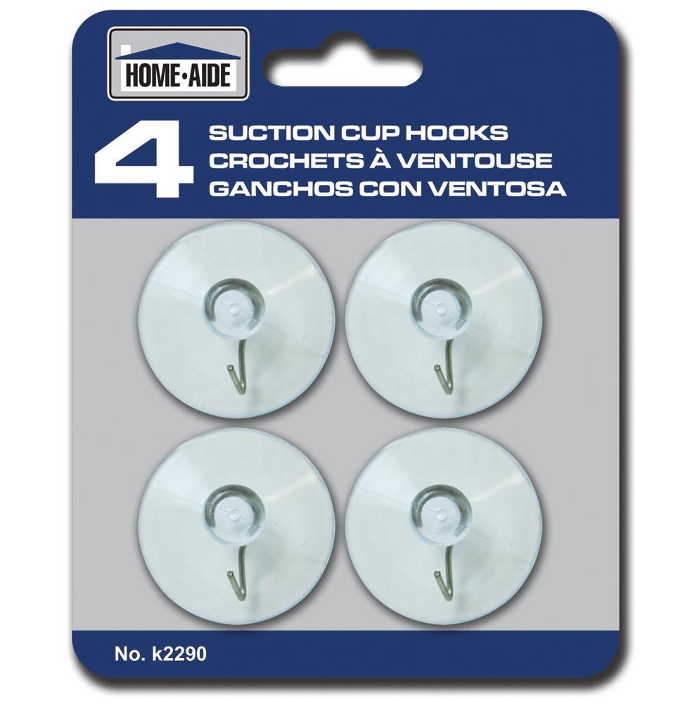 Suction Cup Hooks - 4 Medium - Dollar Max Depot