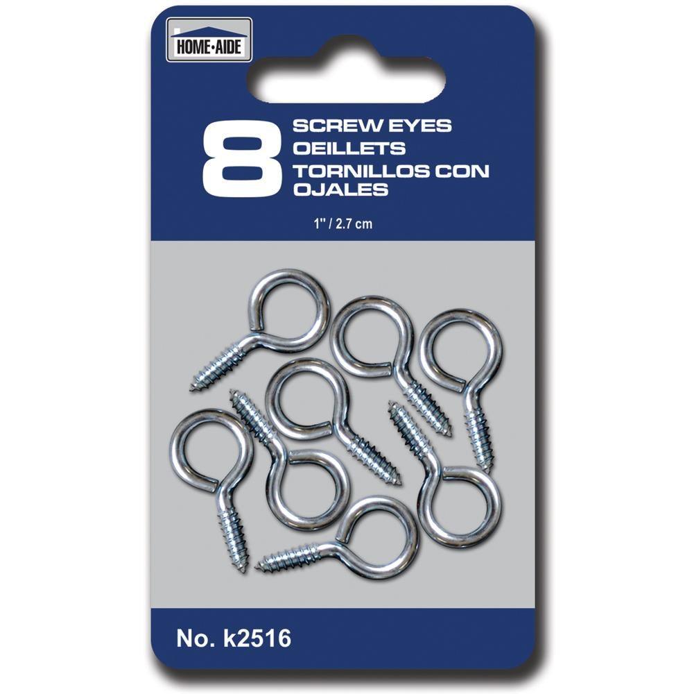 Screw Eyes - 8, 2.7 Cm - Dollar Max Depot