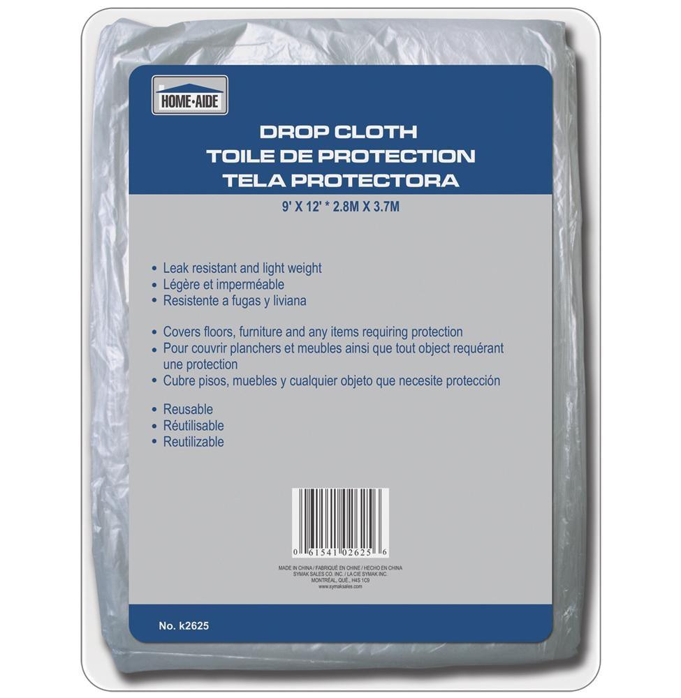 Reusable Drop Slips Homeaide Paint Reusable Drop Cloth Plastic 9x12ft