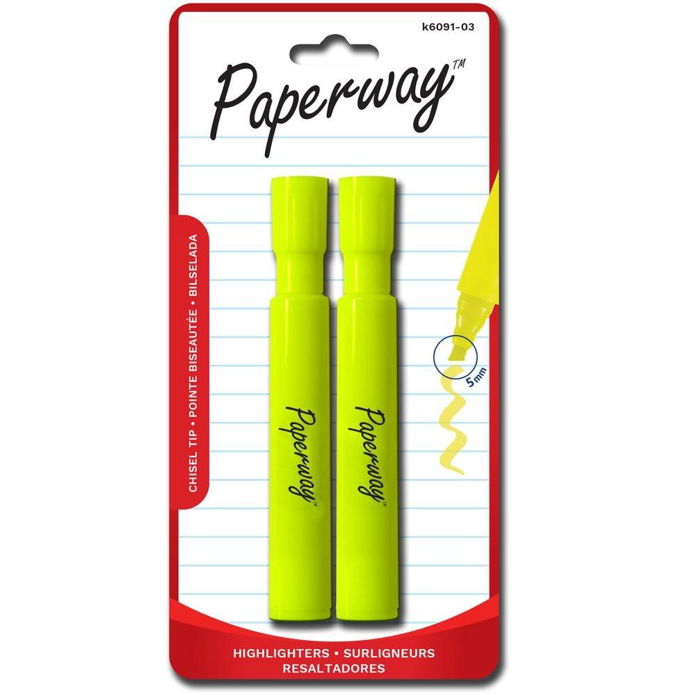 Highlighters - 2, Yellow - Dollar Max Depot