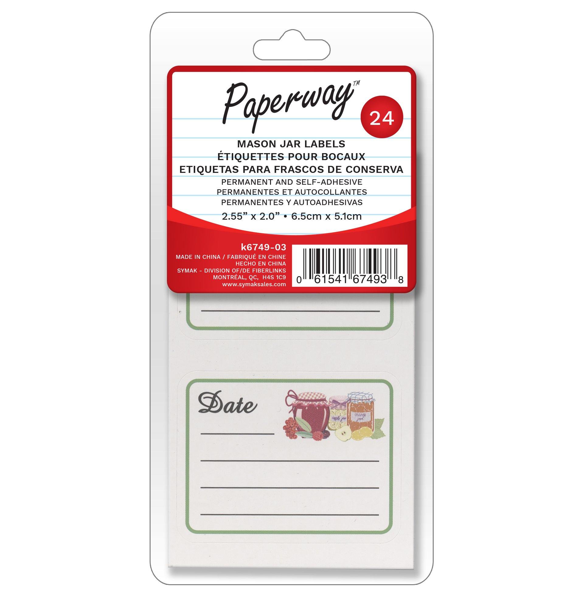 24 Mason Jar Labels - Dollar Max Depot