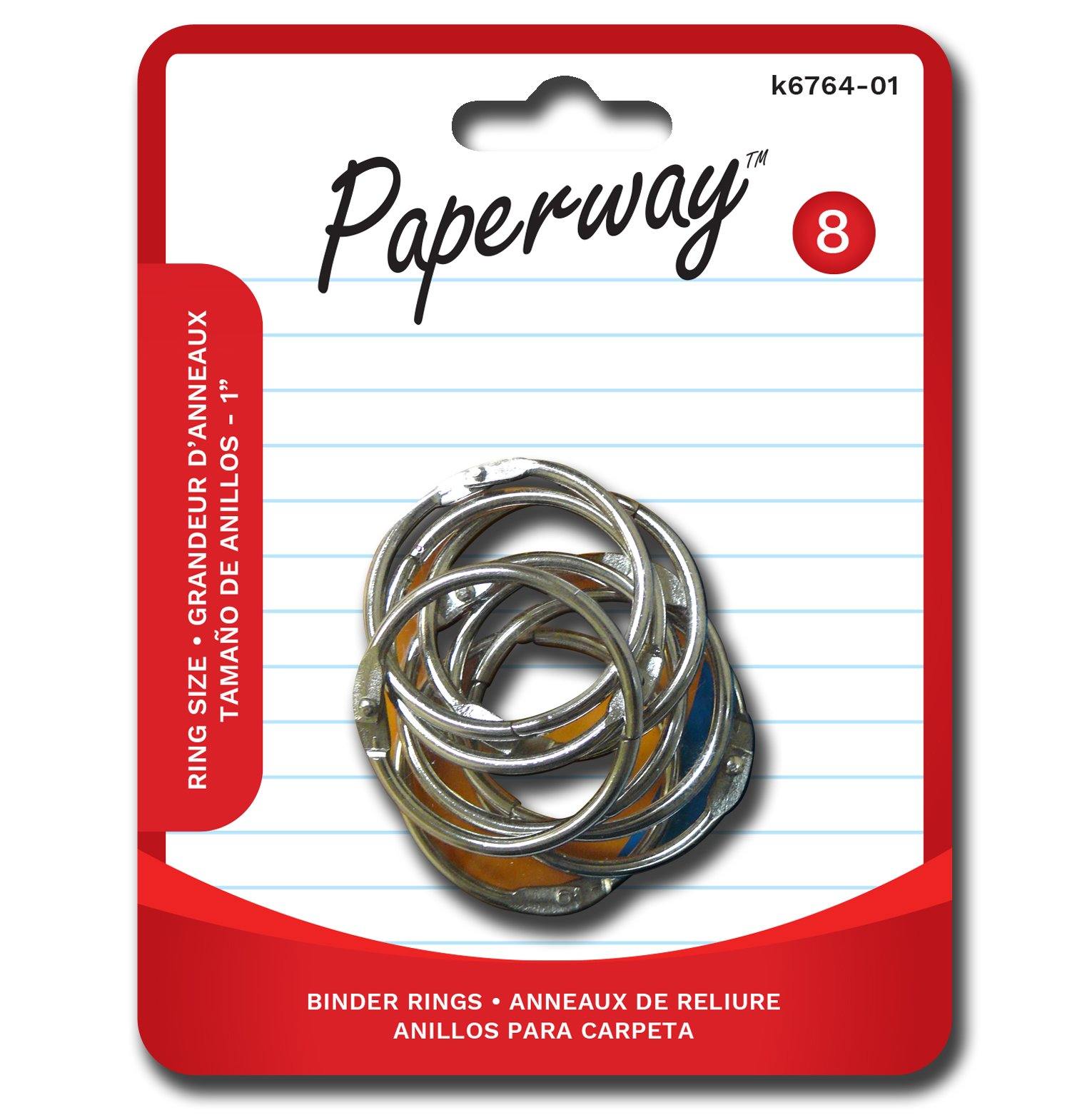 8 Binder Rings 1" - Dollar Max Depot