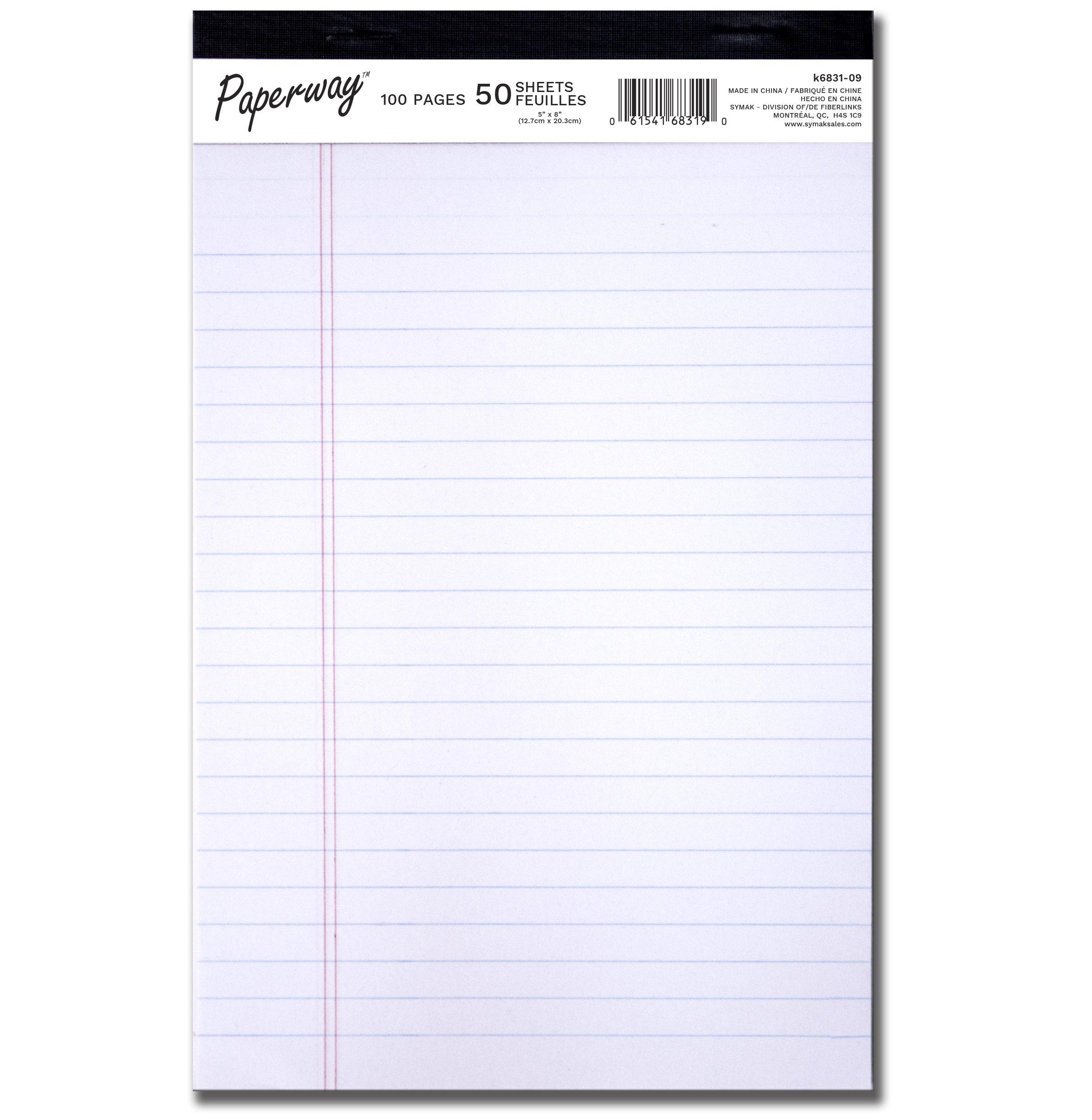 100 Page White Notepad 5"X8" - Dollar Max Depot
