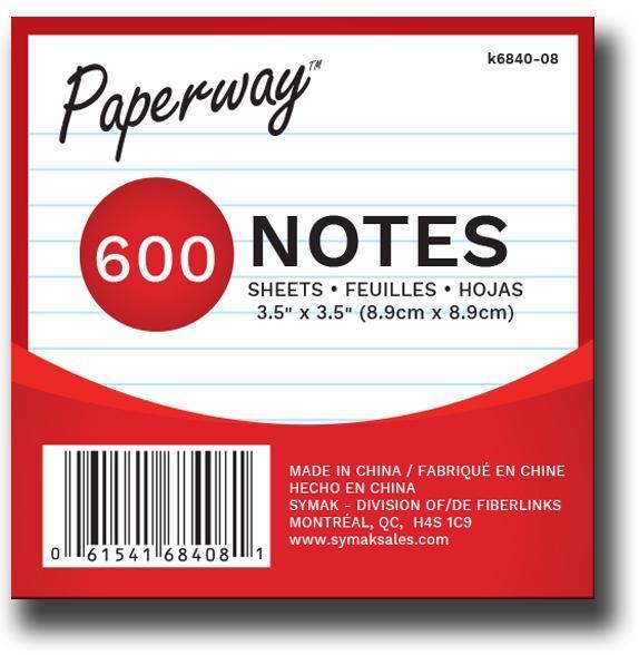 600 Sheet Notes - Dollar Max Depot