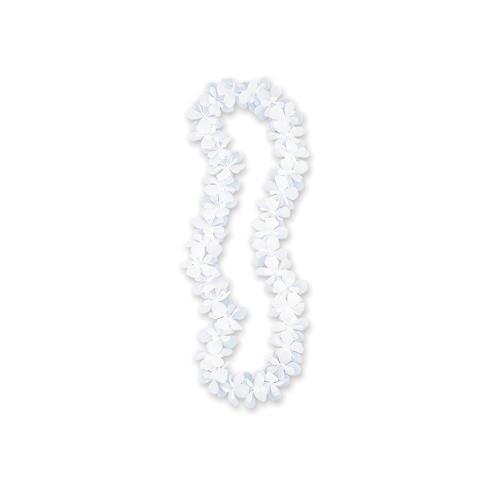 White Flower Lei 40in