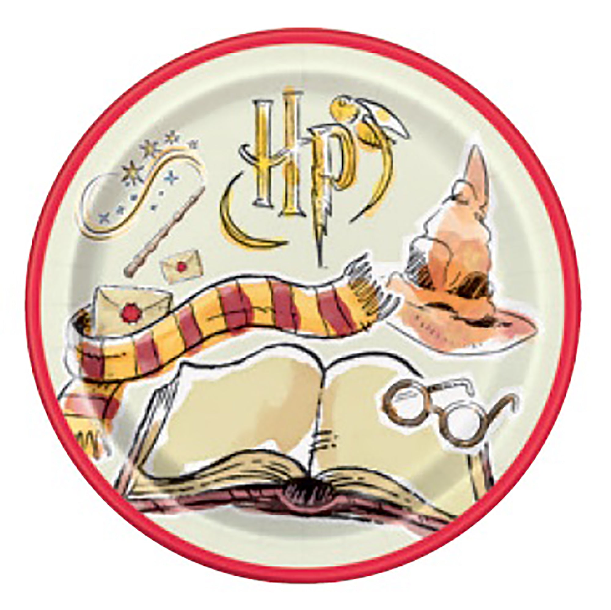 Harry Potter 8 Round Paper Plates 9in