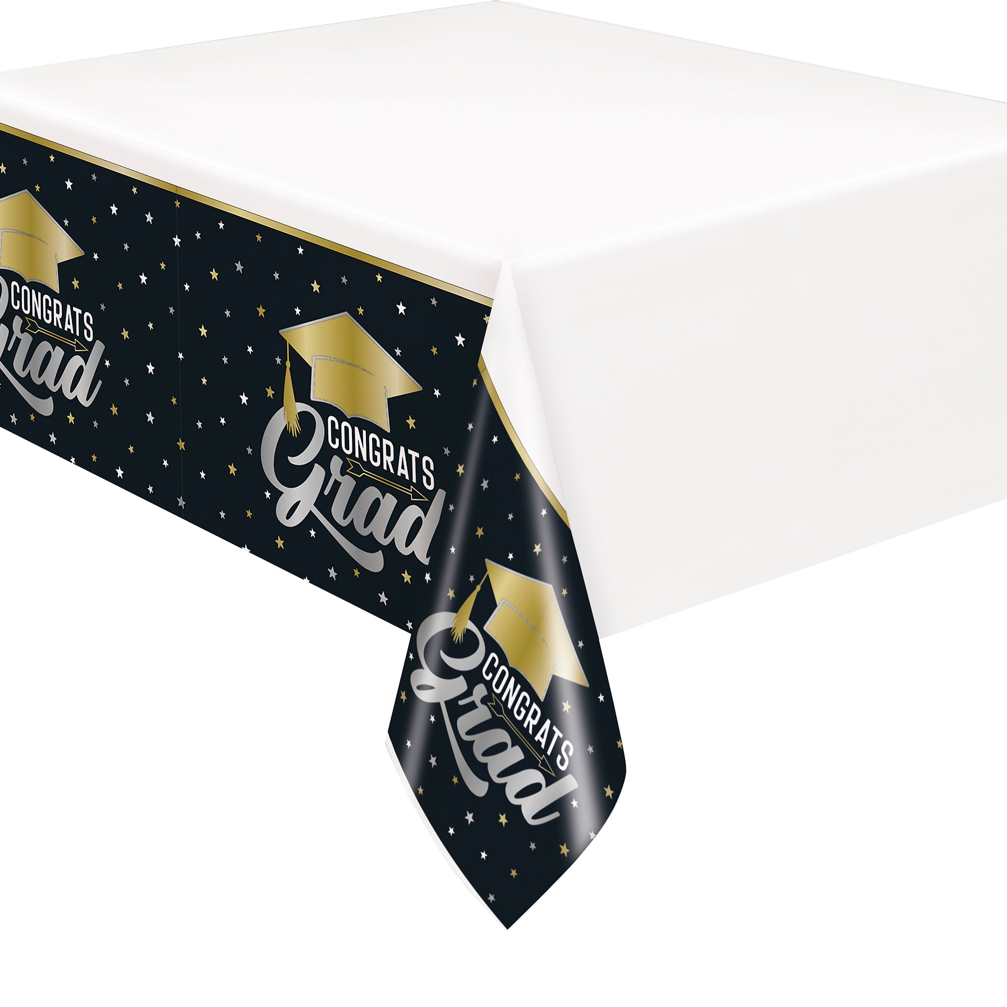 Graduation Plastic Tablecover 54x84in