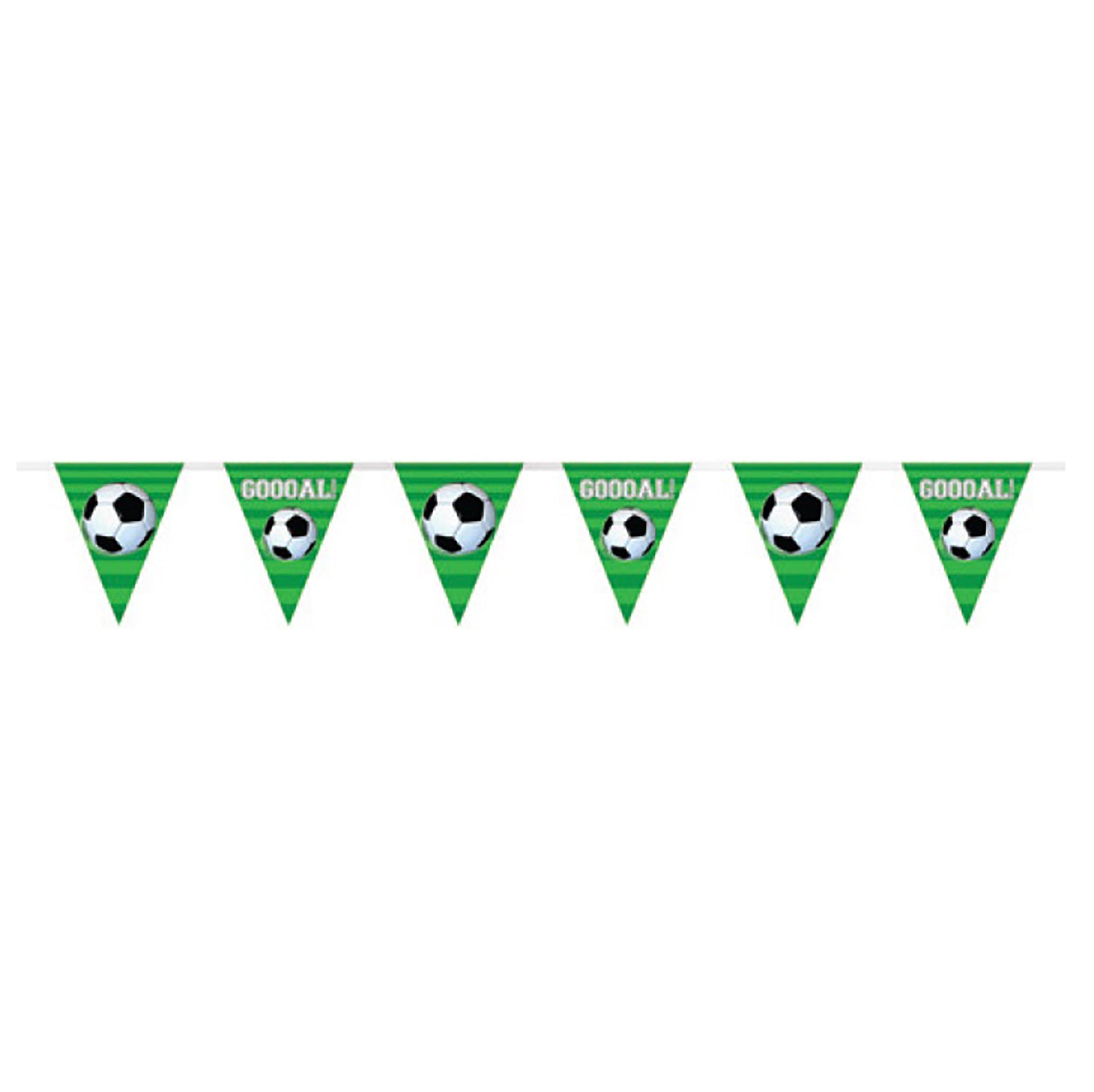 3D Soccer Flag Banner Plastic 12ft