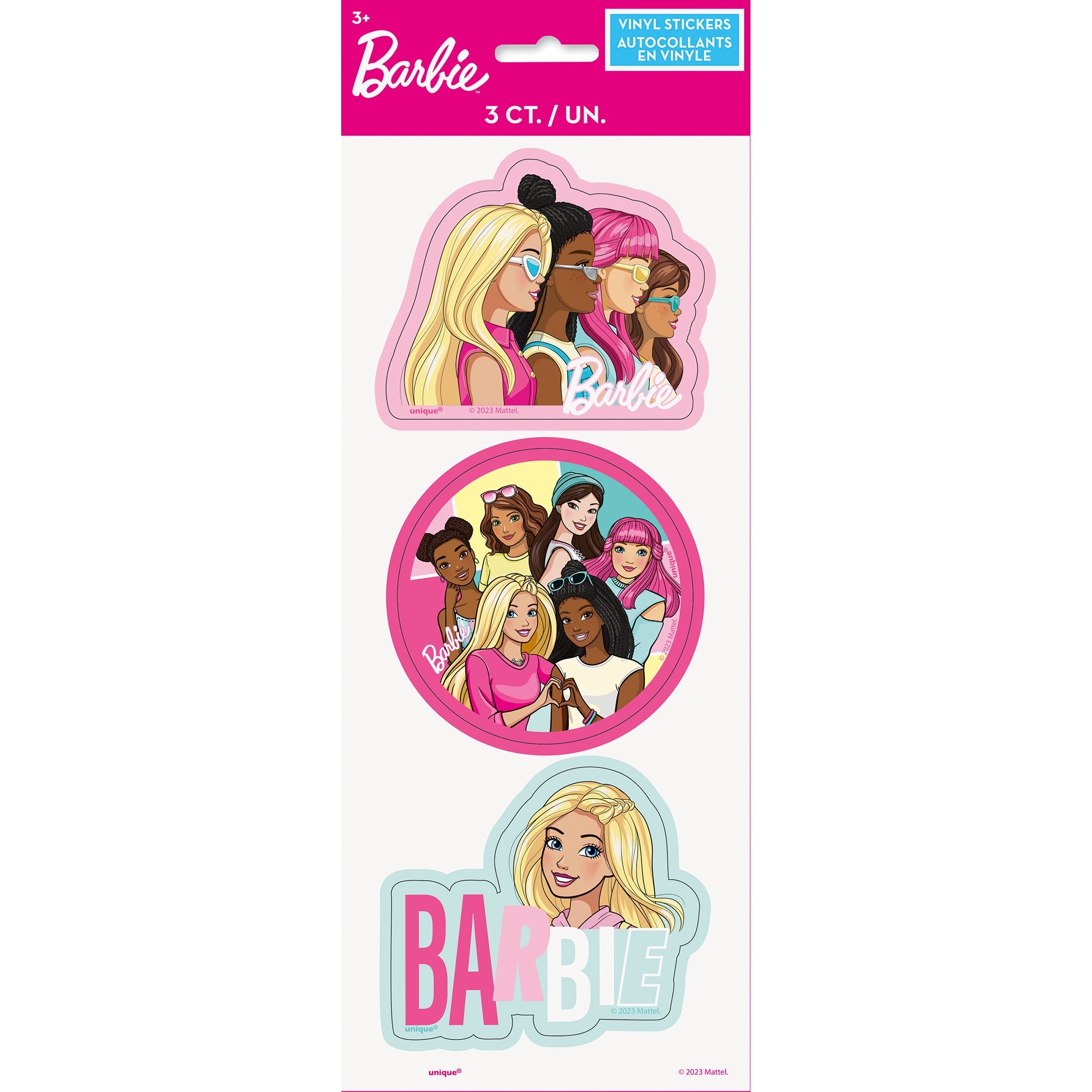 Barbie 3 Vinyl Stickers