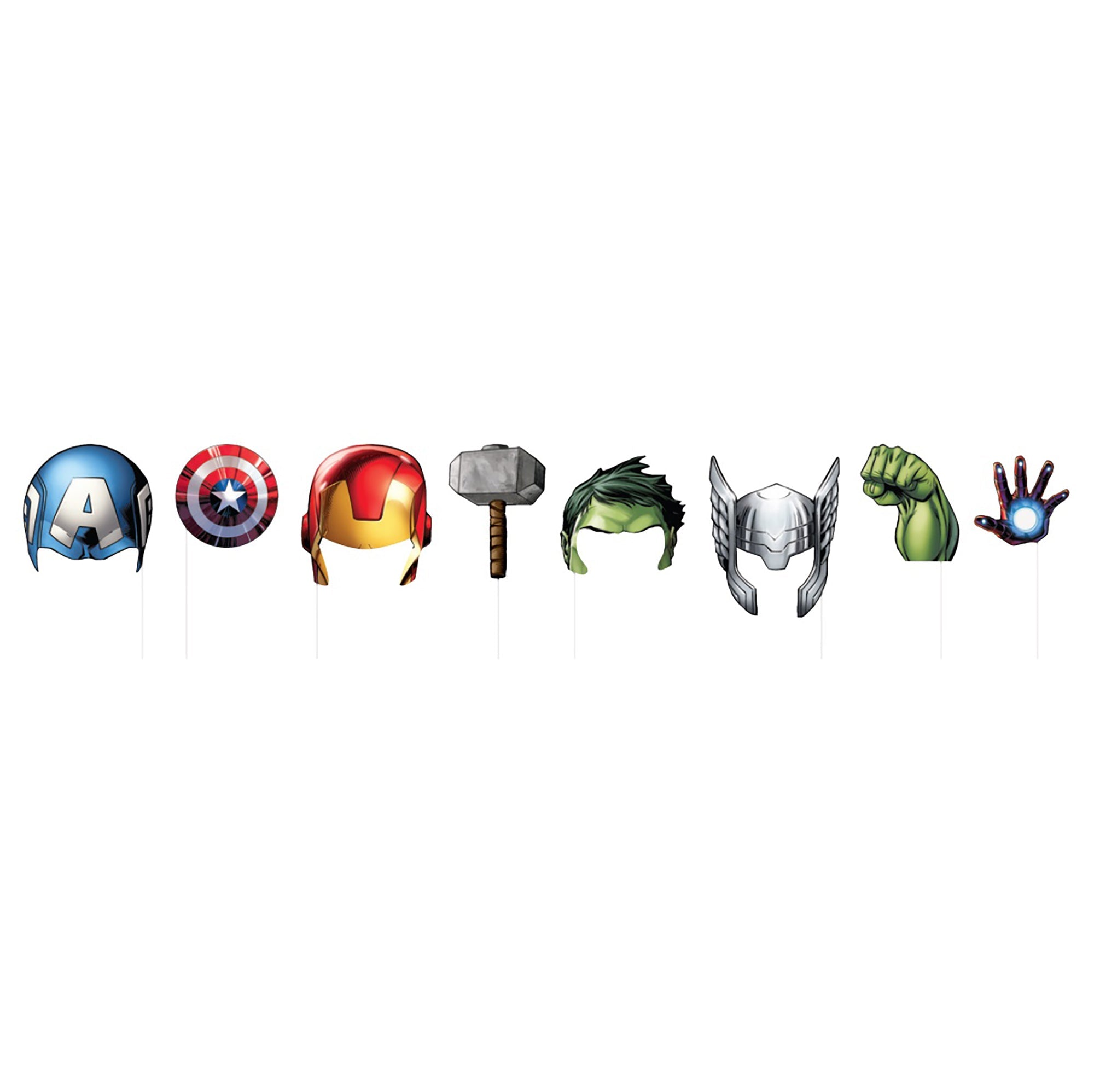 Avengers 8 Party Photo Props