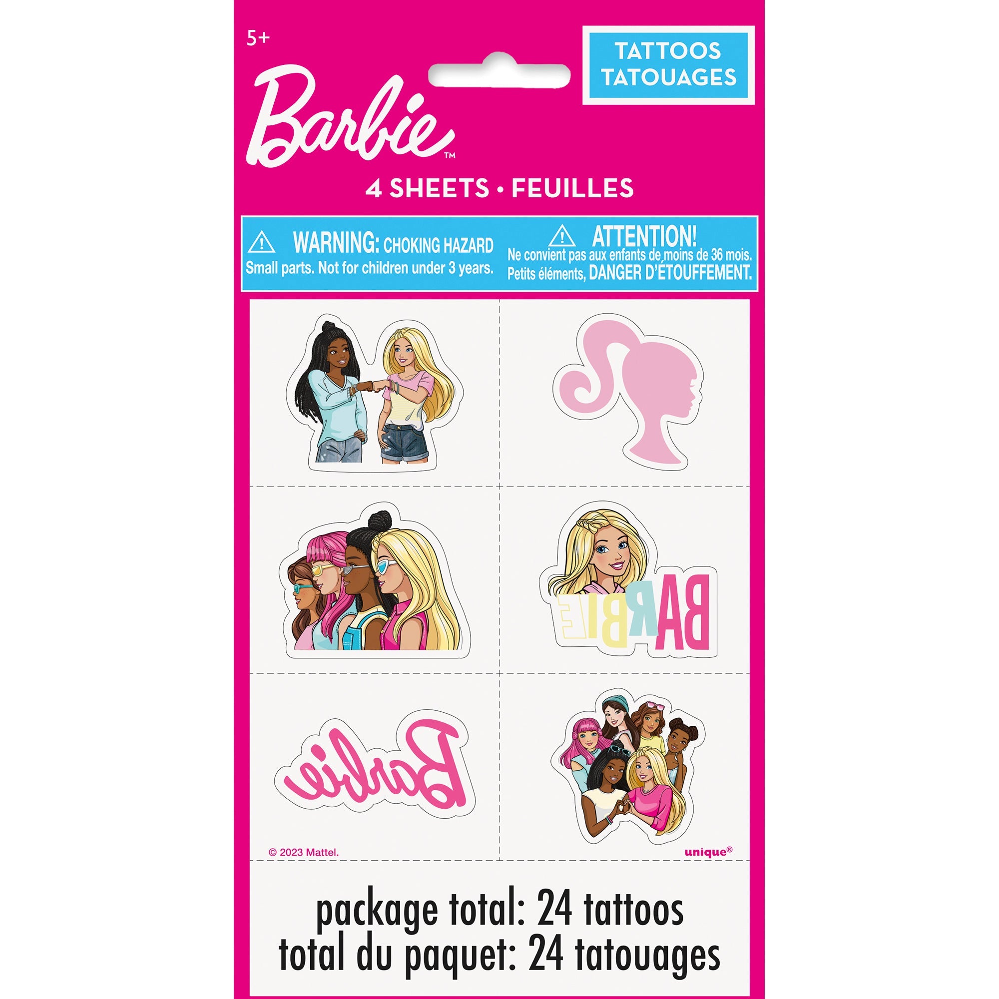 Barbie 4 Sheets Tattoos 