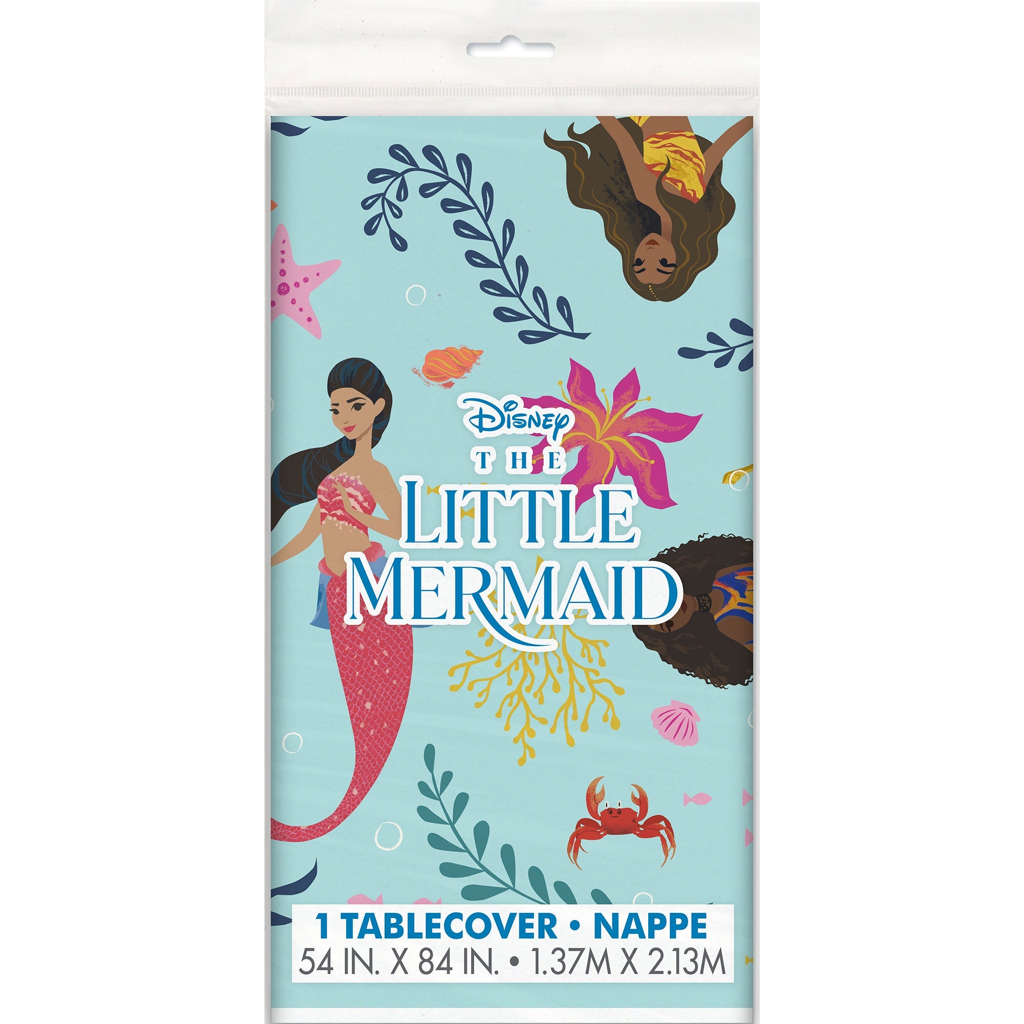 The Little Mermaid Plastic Tablecover 54x84in 