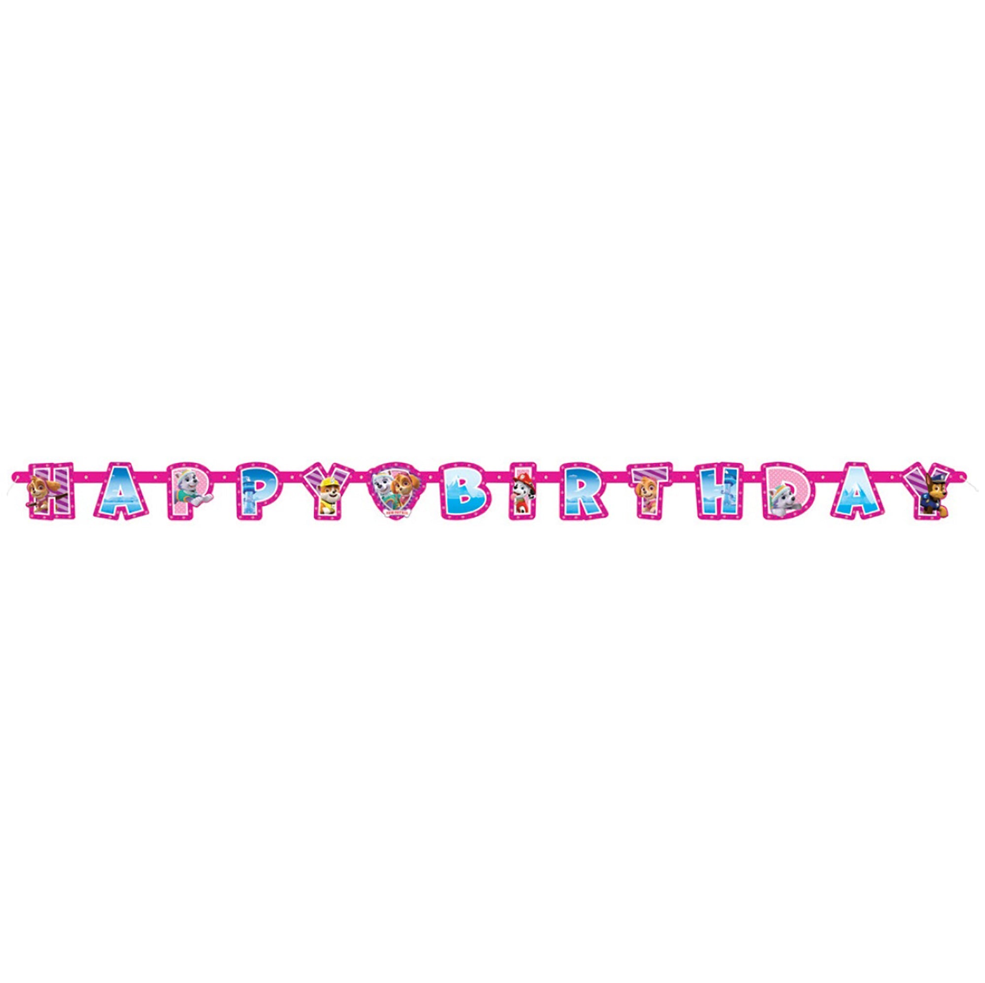 Paw Patrol Pink Jointed Banner 6.5ft