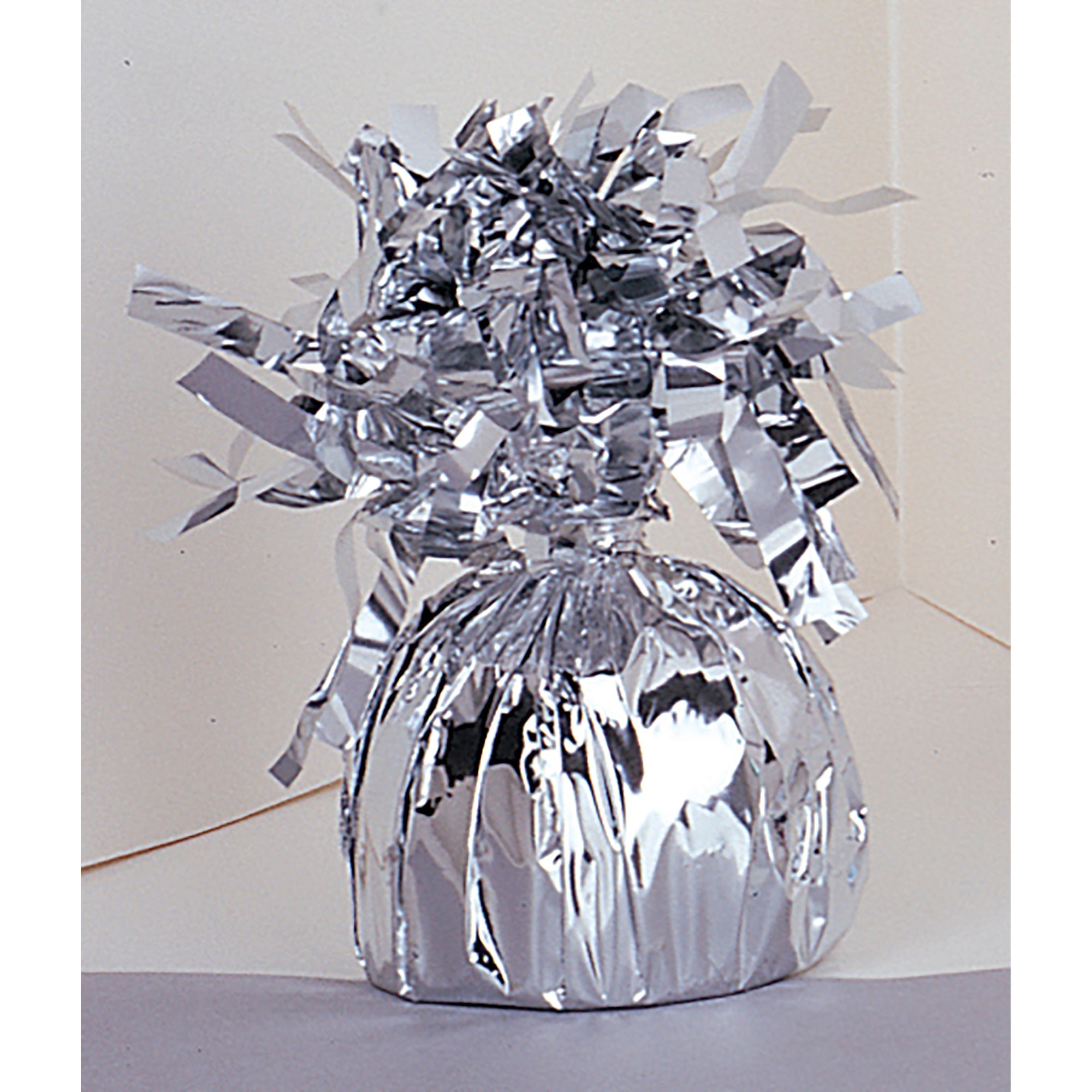 Foil Balloon Weight Silver 4.5x2.25in