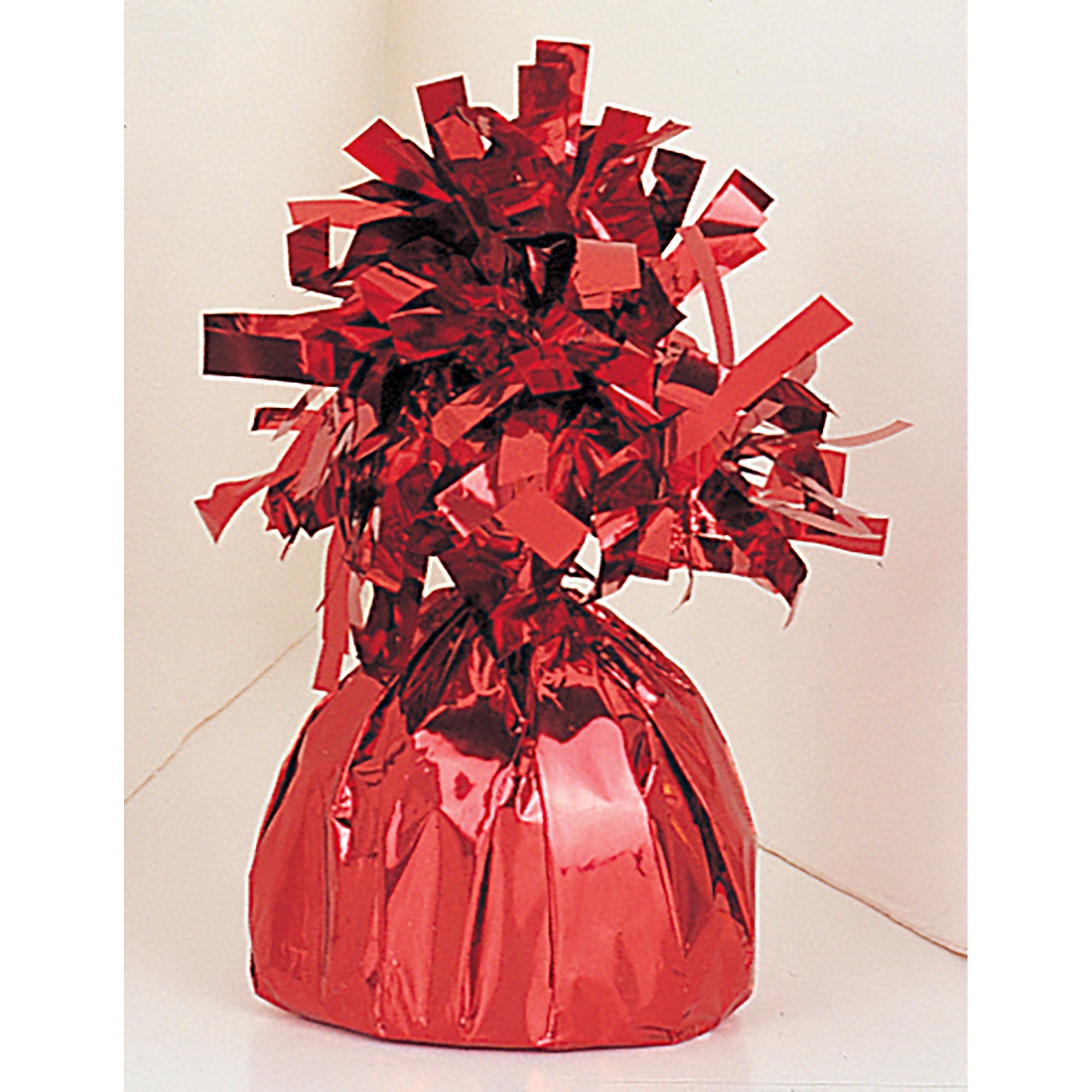 Foil Balloon Weight Red 4.5x2.25in