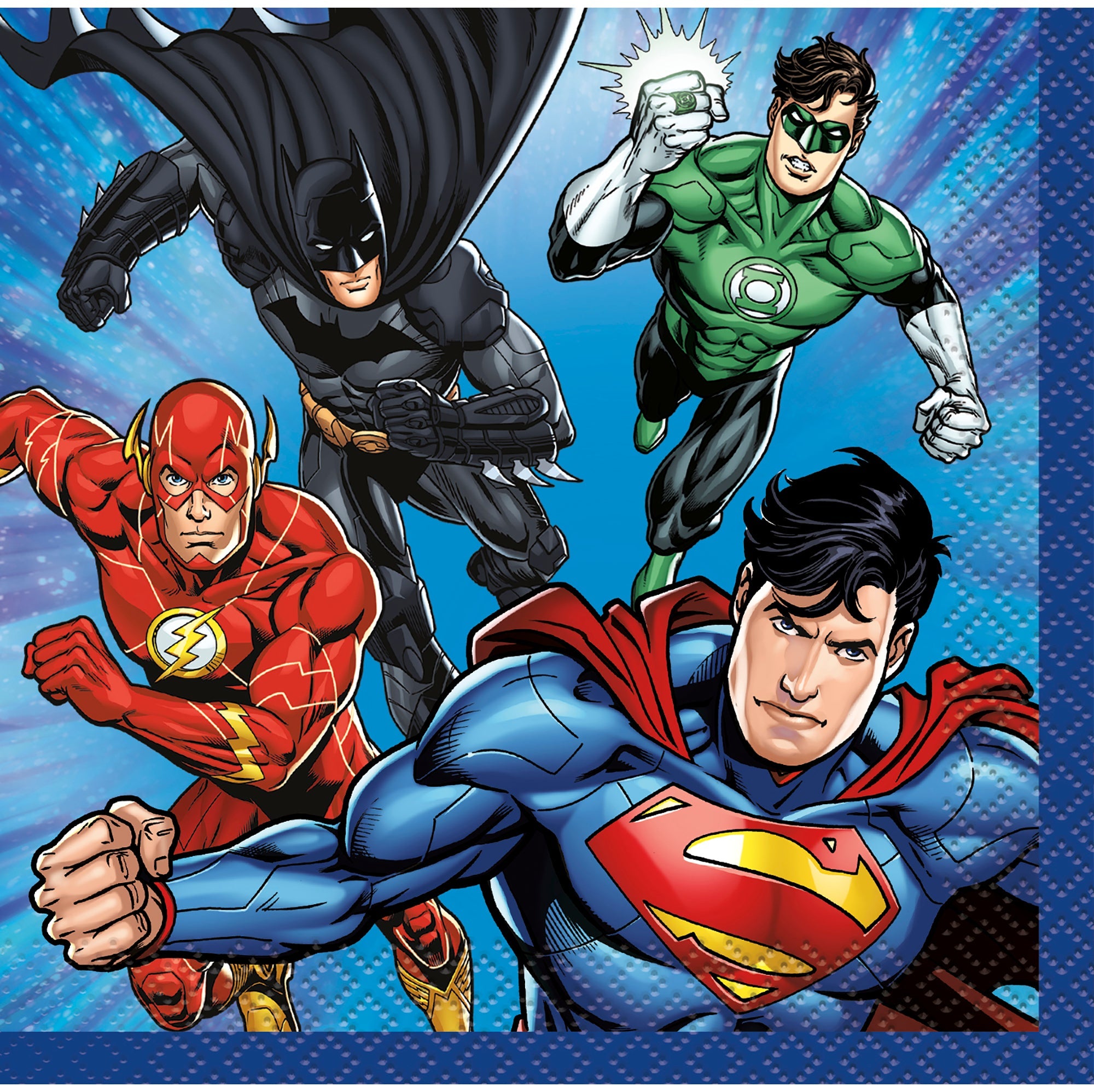 Justice League 16 Beverage Napkins 9.75x9.75in