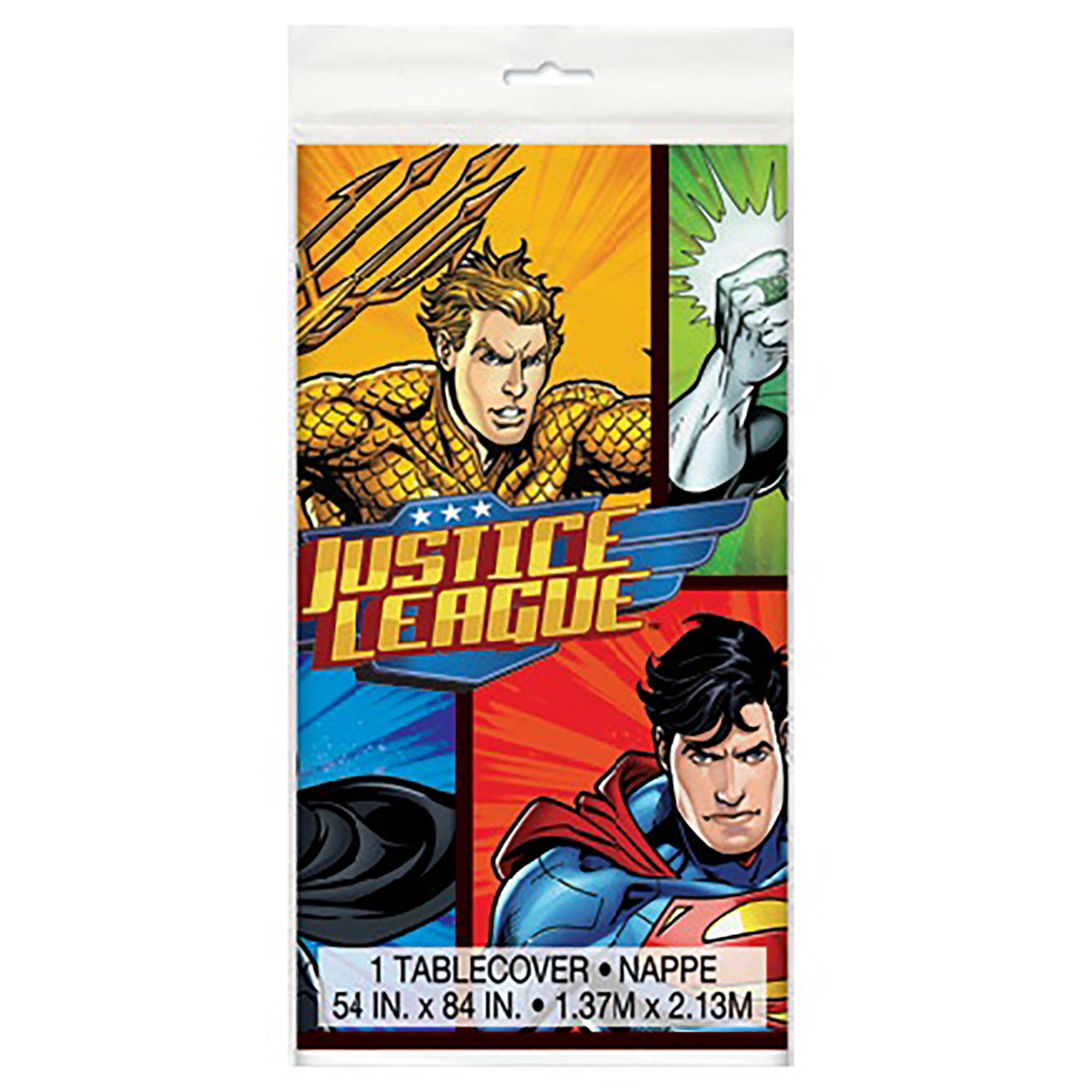 Justice League Plastic Table Cover 54x84in