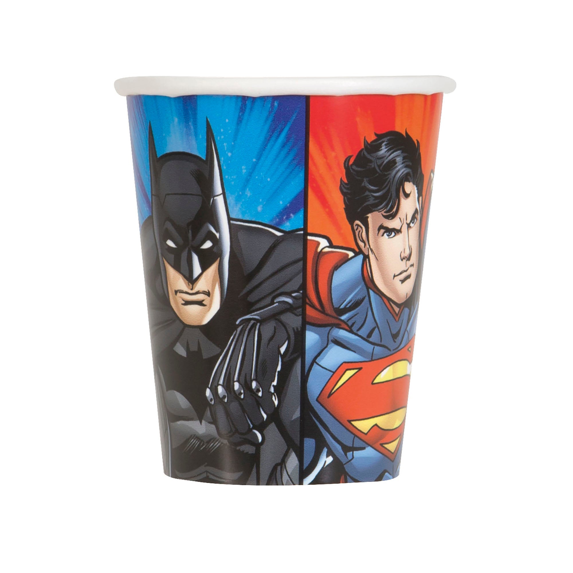 Justice League 8 Paper Cups 9oz