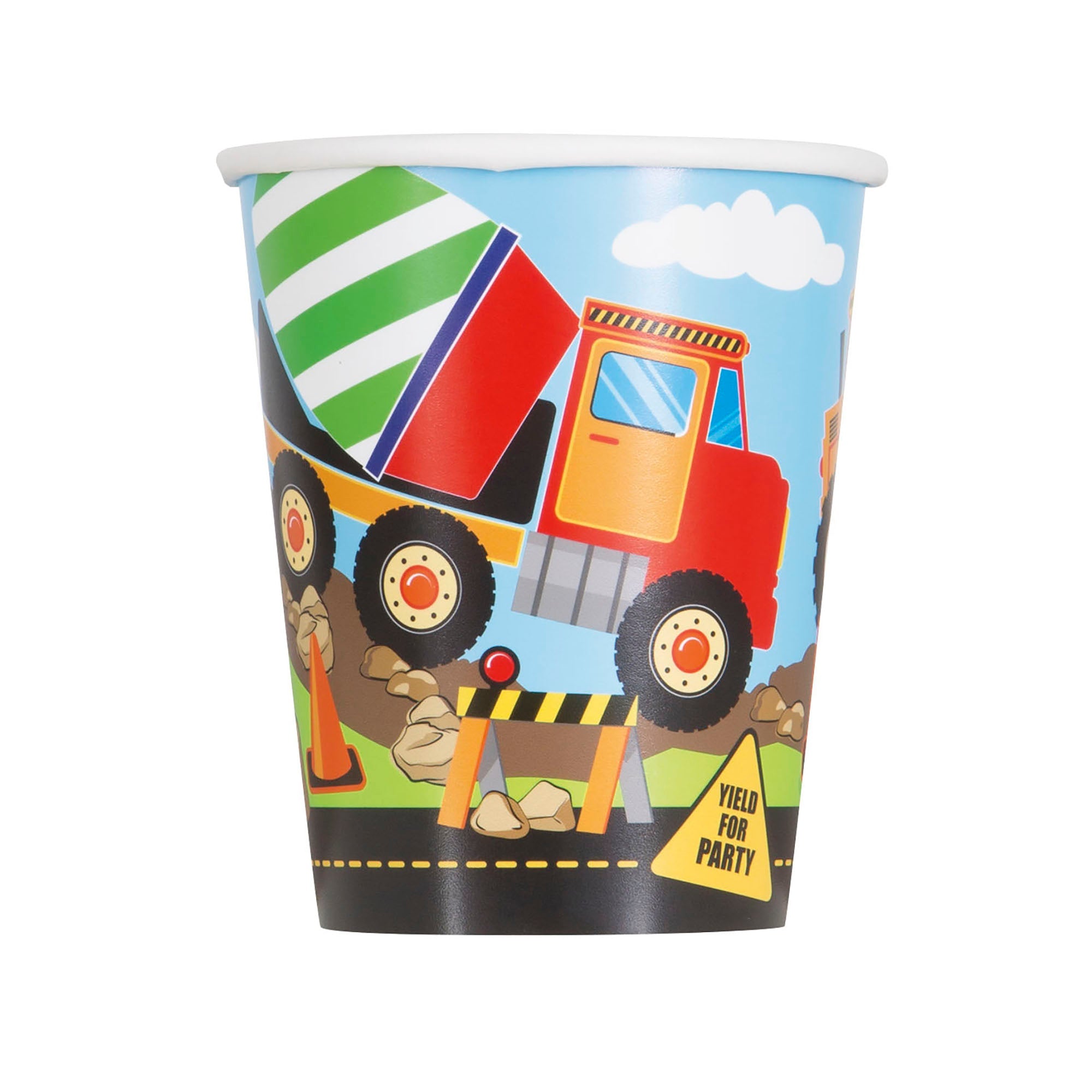 Construction 8 Paper Cups 9oz