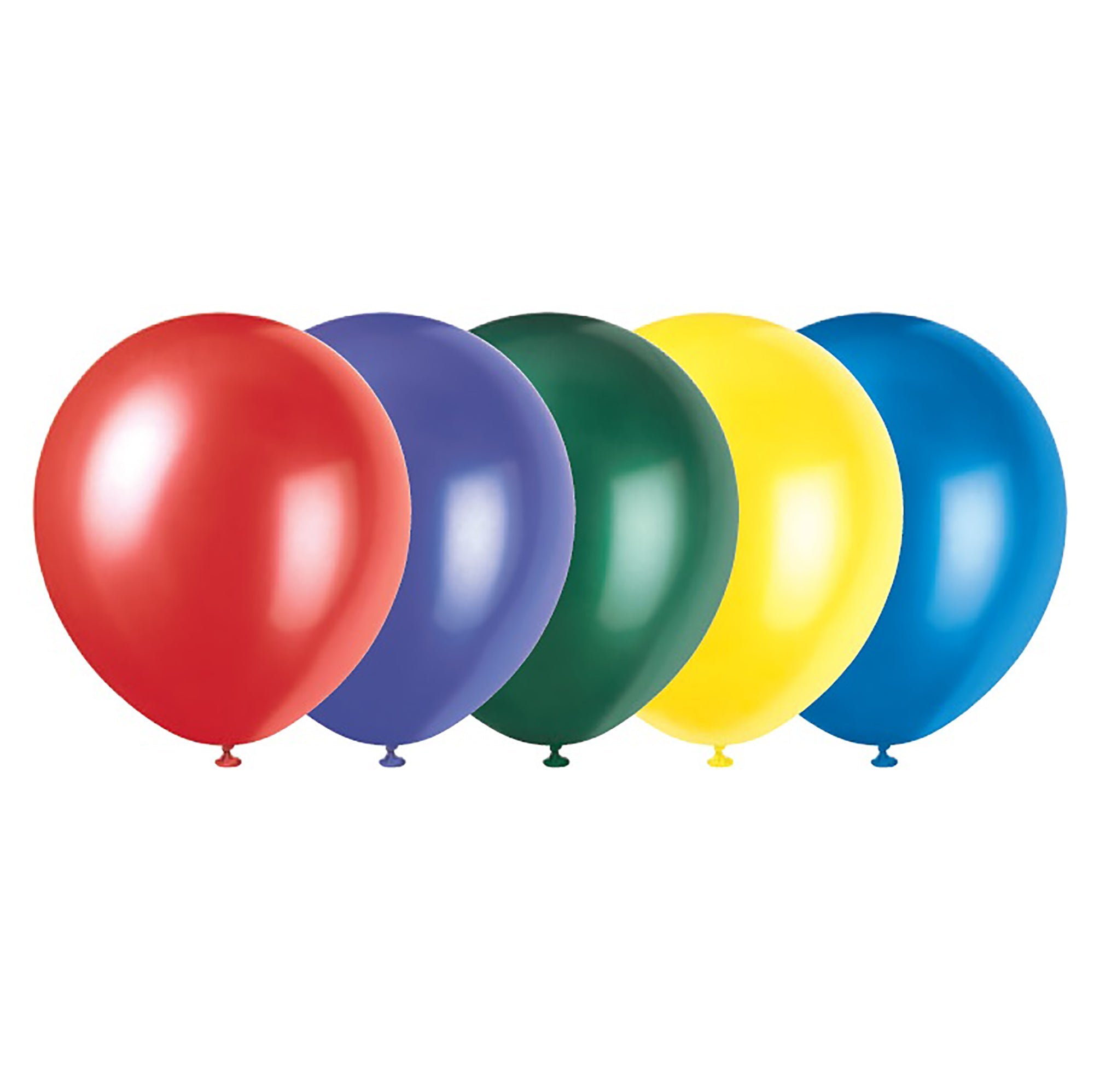8 Latex Pearlized Balloons 12in Assorted Colors 