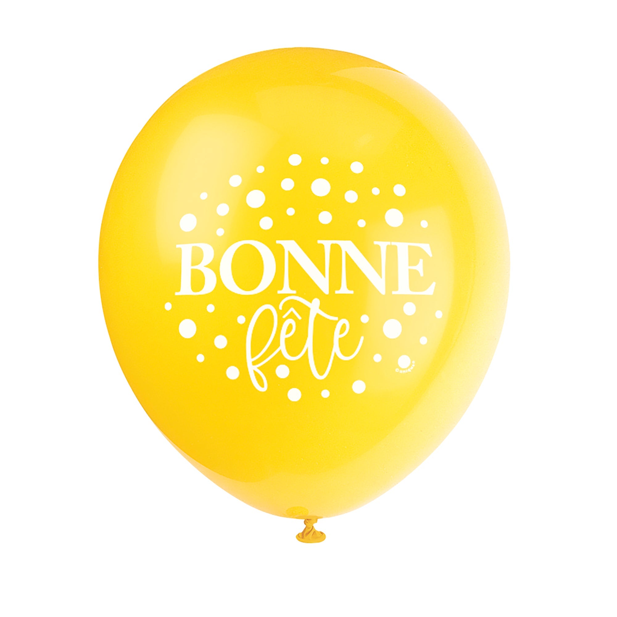 8 Bonne F�te Latex Balloons 12in Assorted Colors 