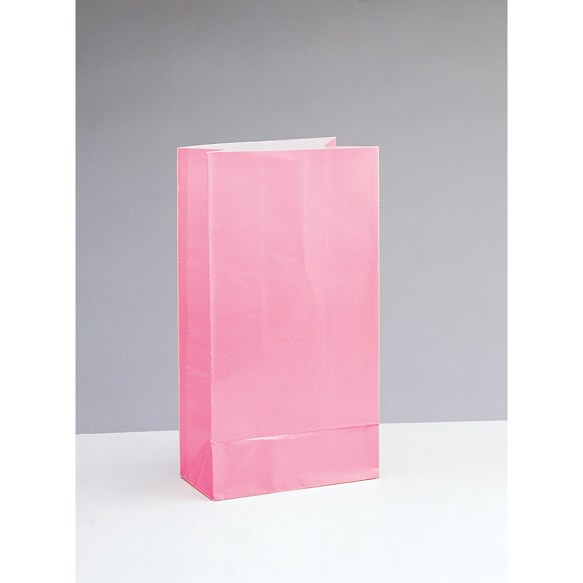 10 Party Paper Bags Lovely Pink 10H x 5W in