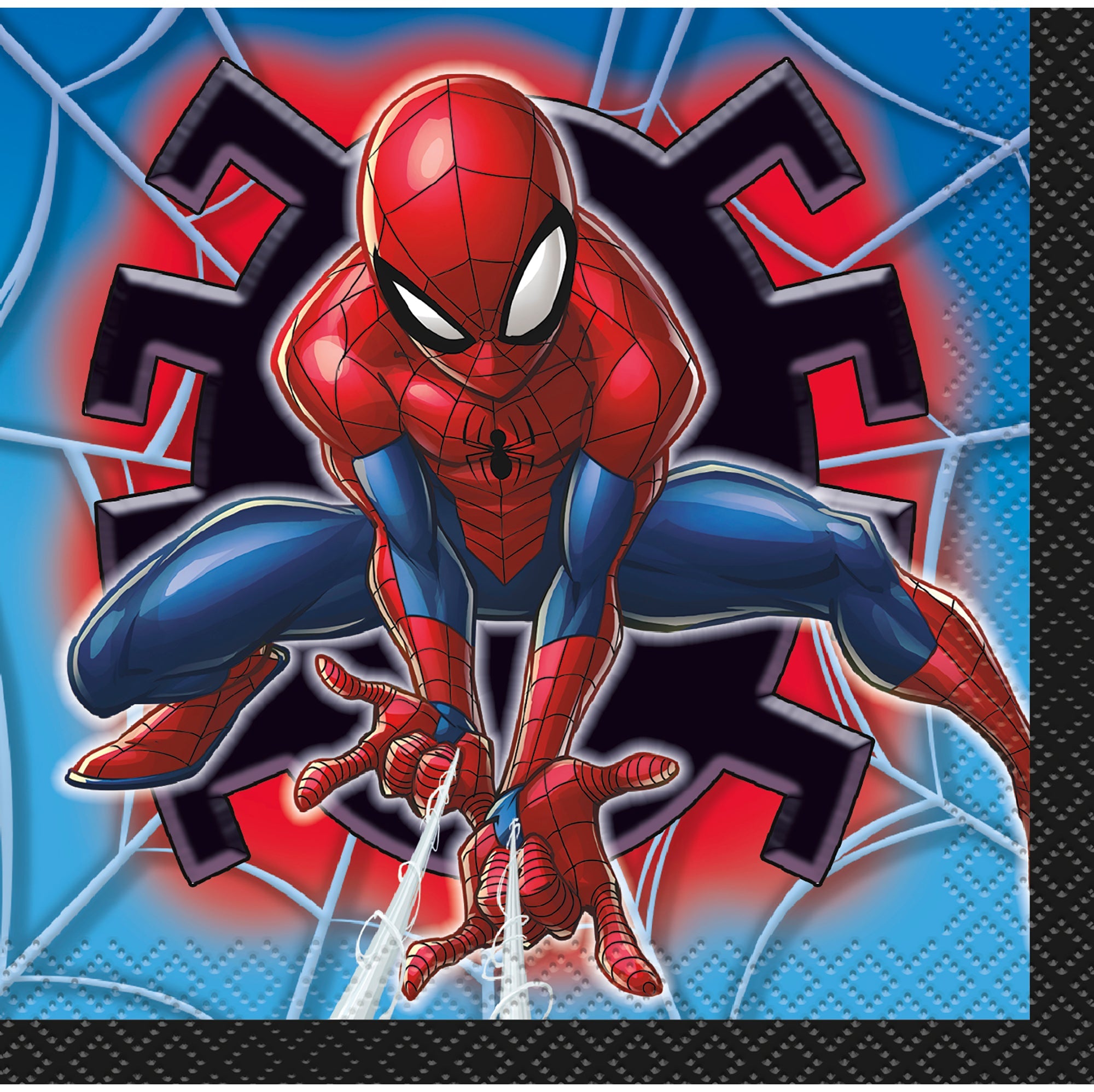 Spiderman 16 Beverage Napkins 9.75x9.75in