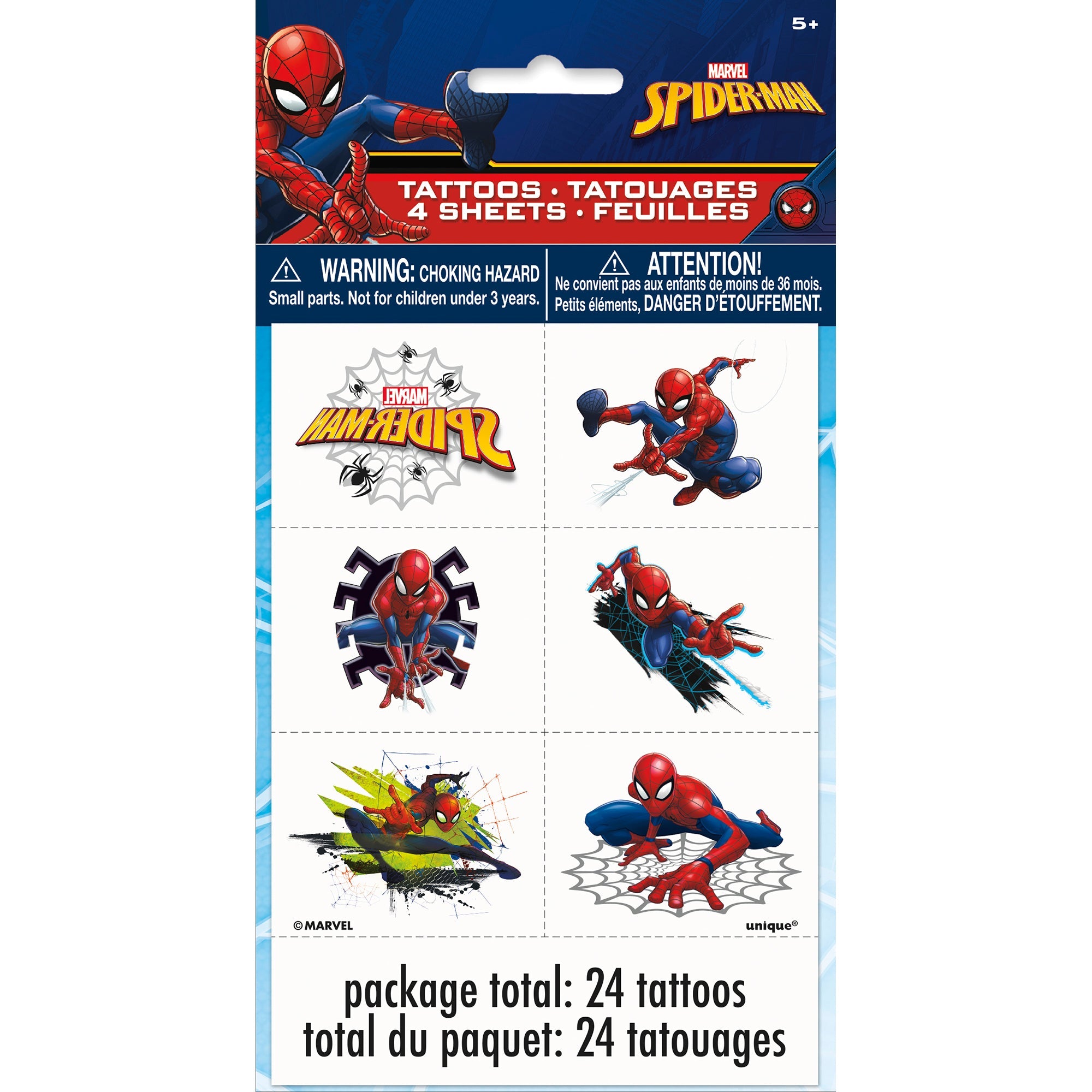 Spiderman 24 Tattoos