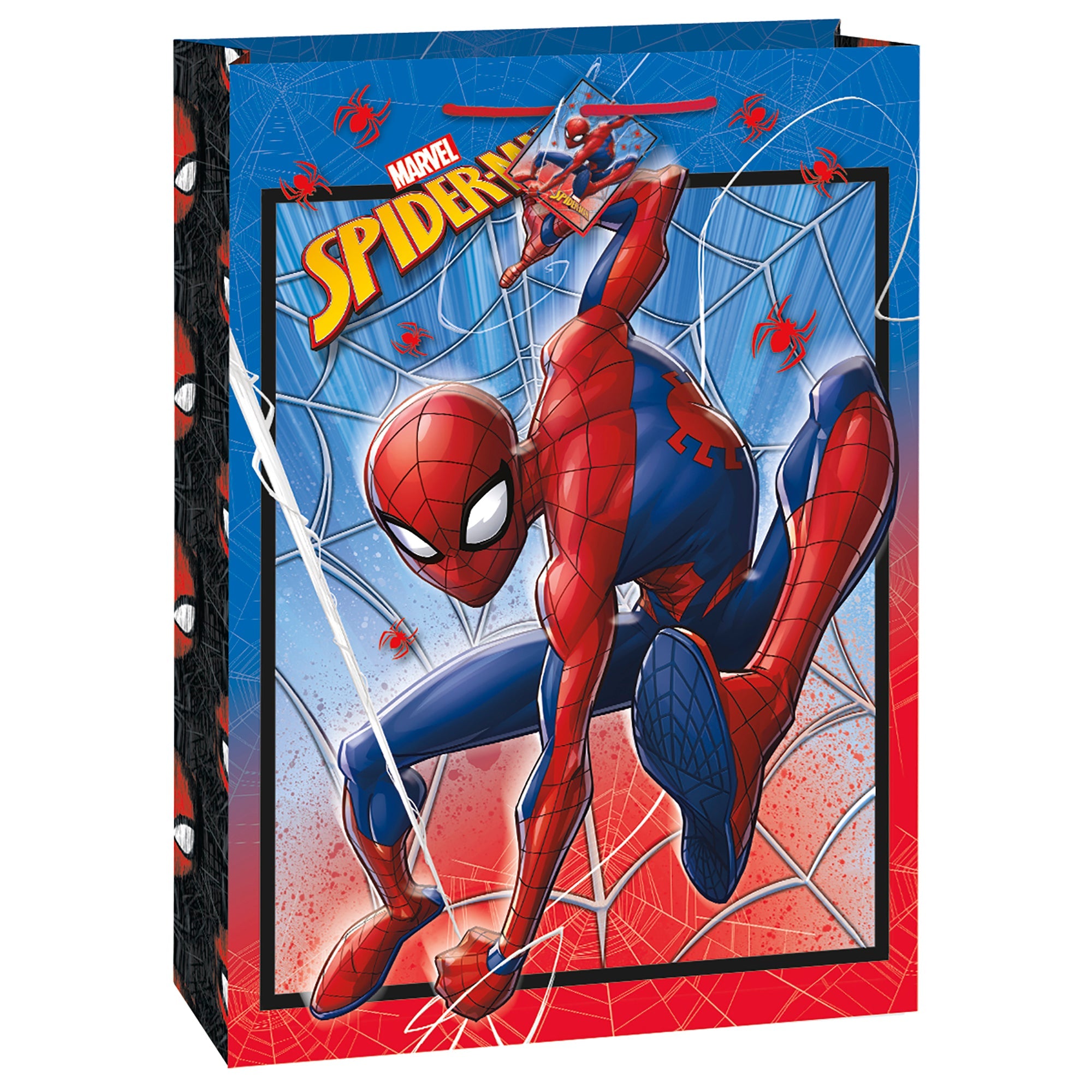 Spiderman Gift Bag Jumbo 13Wx18Hx4D in
