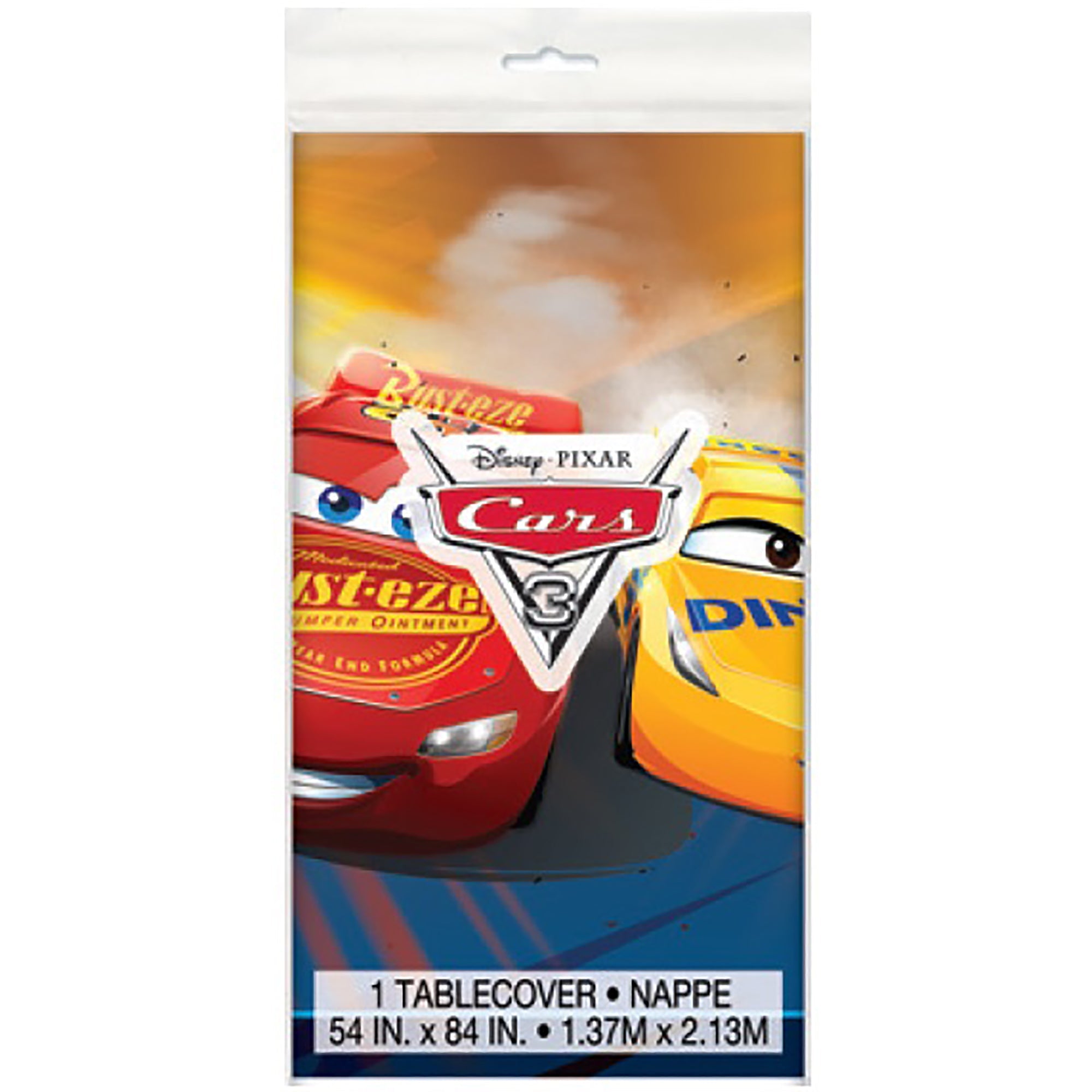 Cars Plastic Table Cover 54x84in